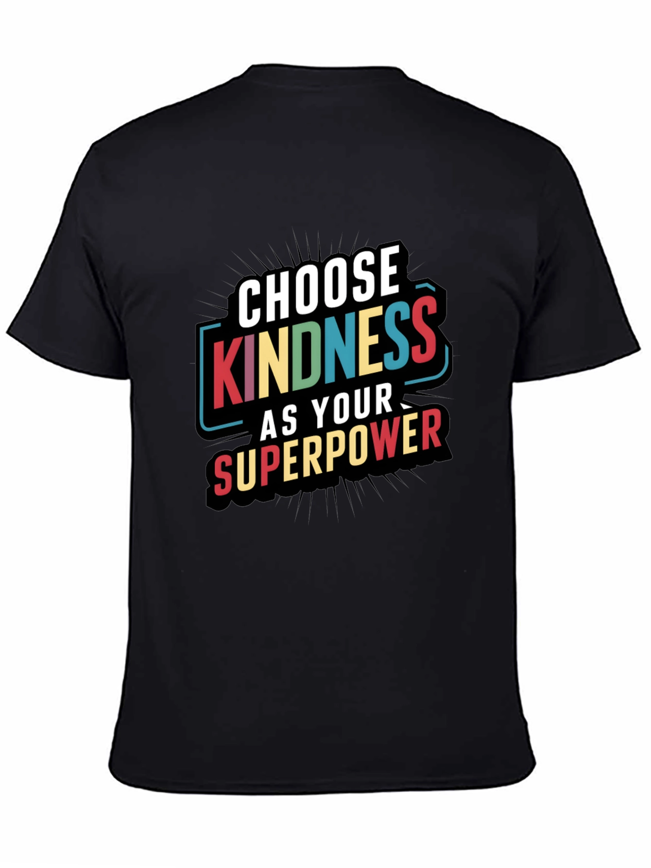 Kindness Superpower Black T-Shirt