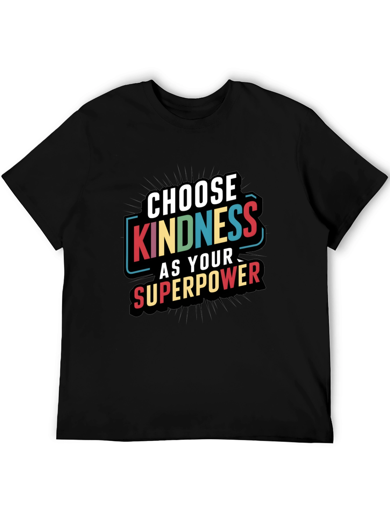 Kindness Superpower Black T-Shirt