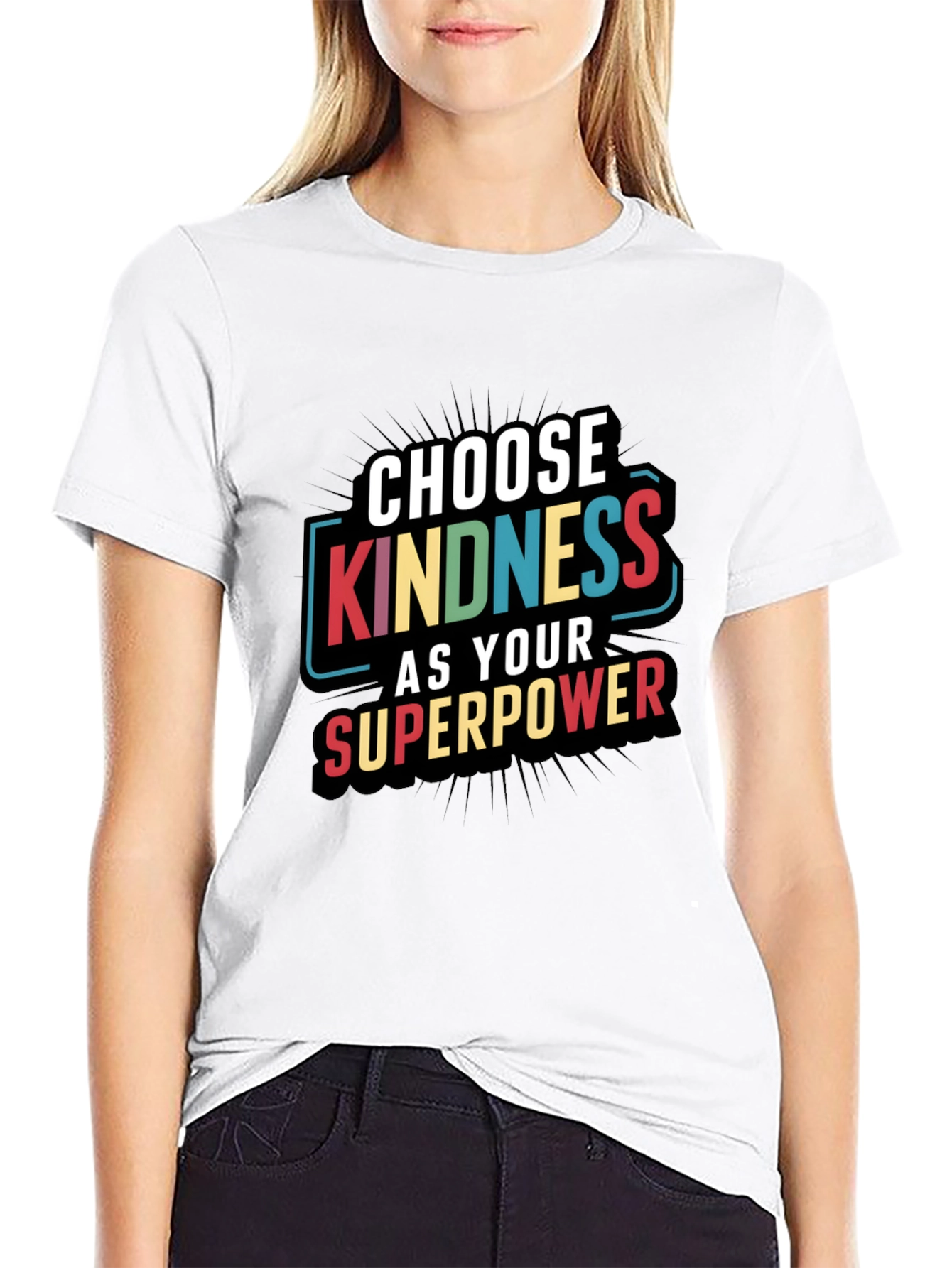 Kindness Superpower Black T-Shirt