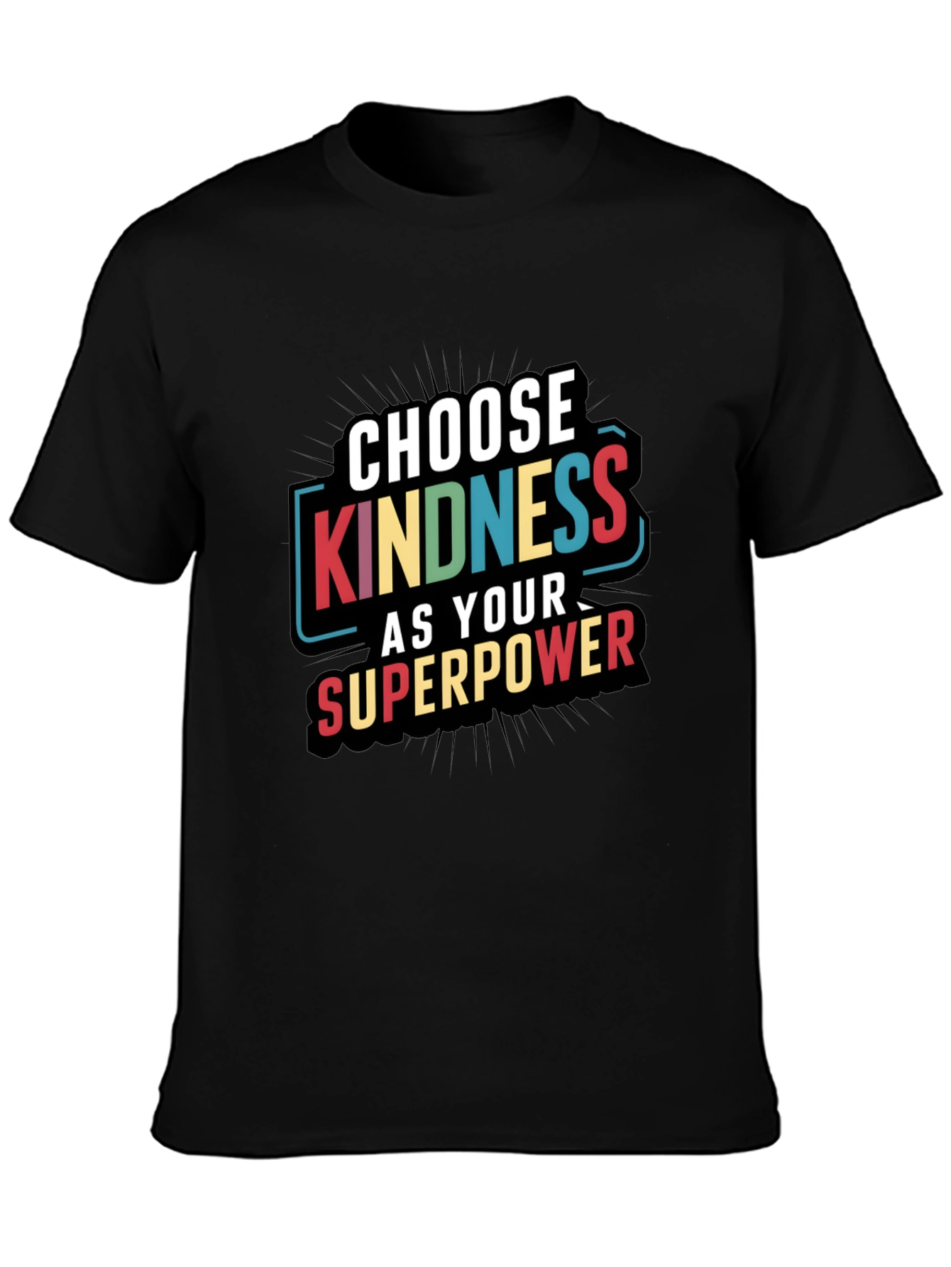 Kindness Superpower Black T-Shirt