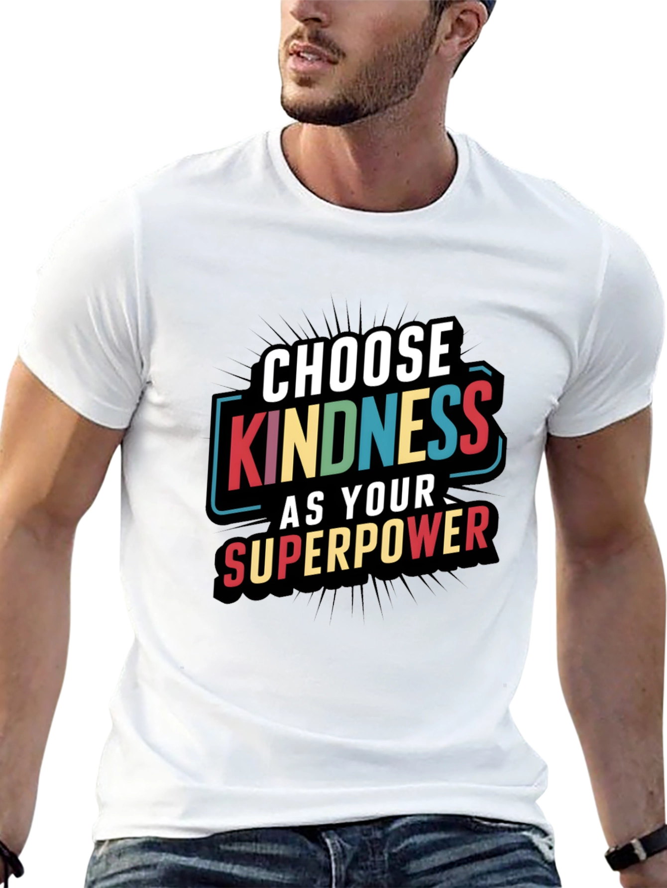 Kindness Superpower Black T-Shirt