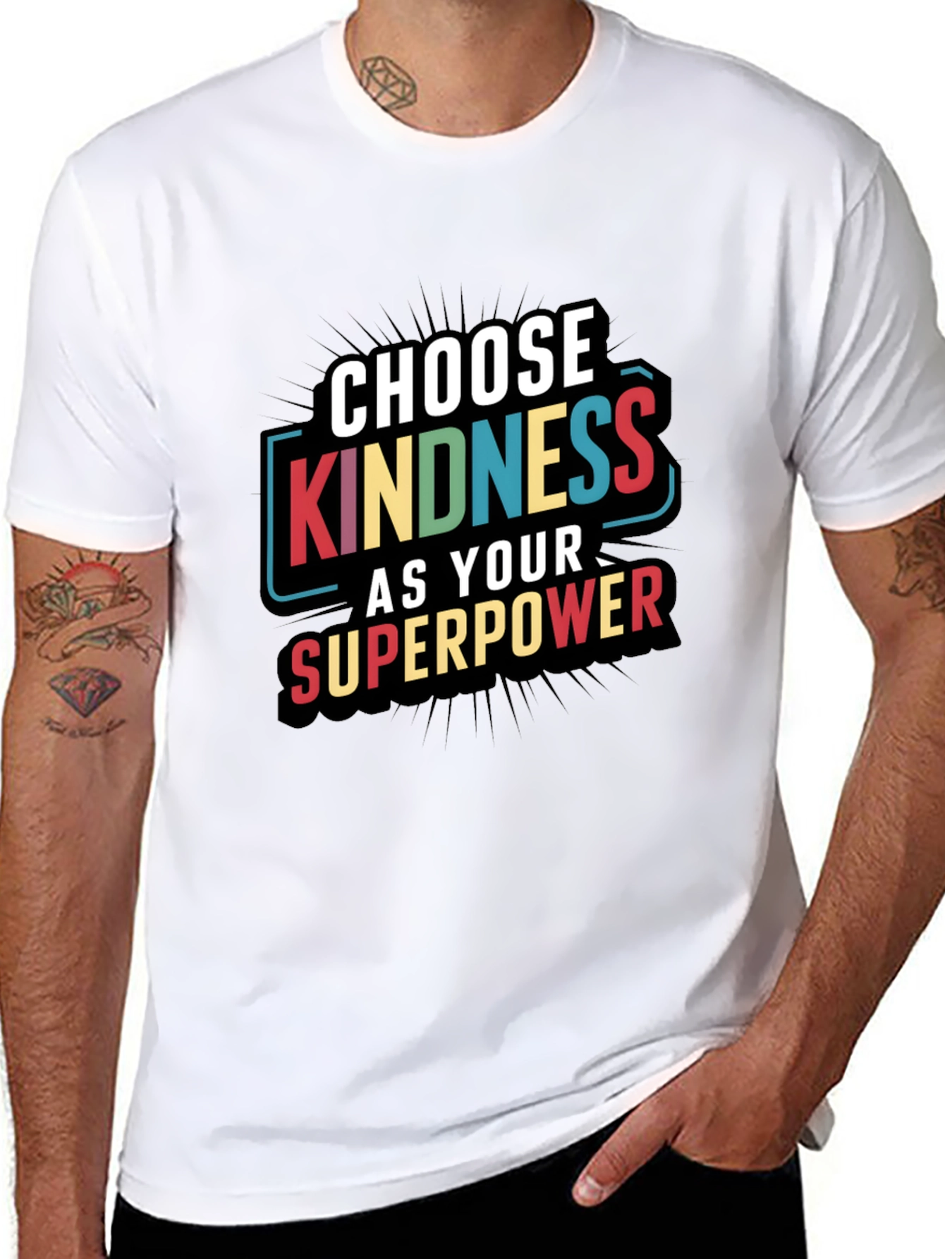 Kindness Superpower Black T-Shirt