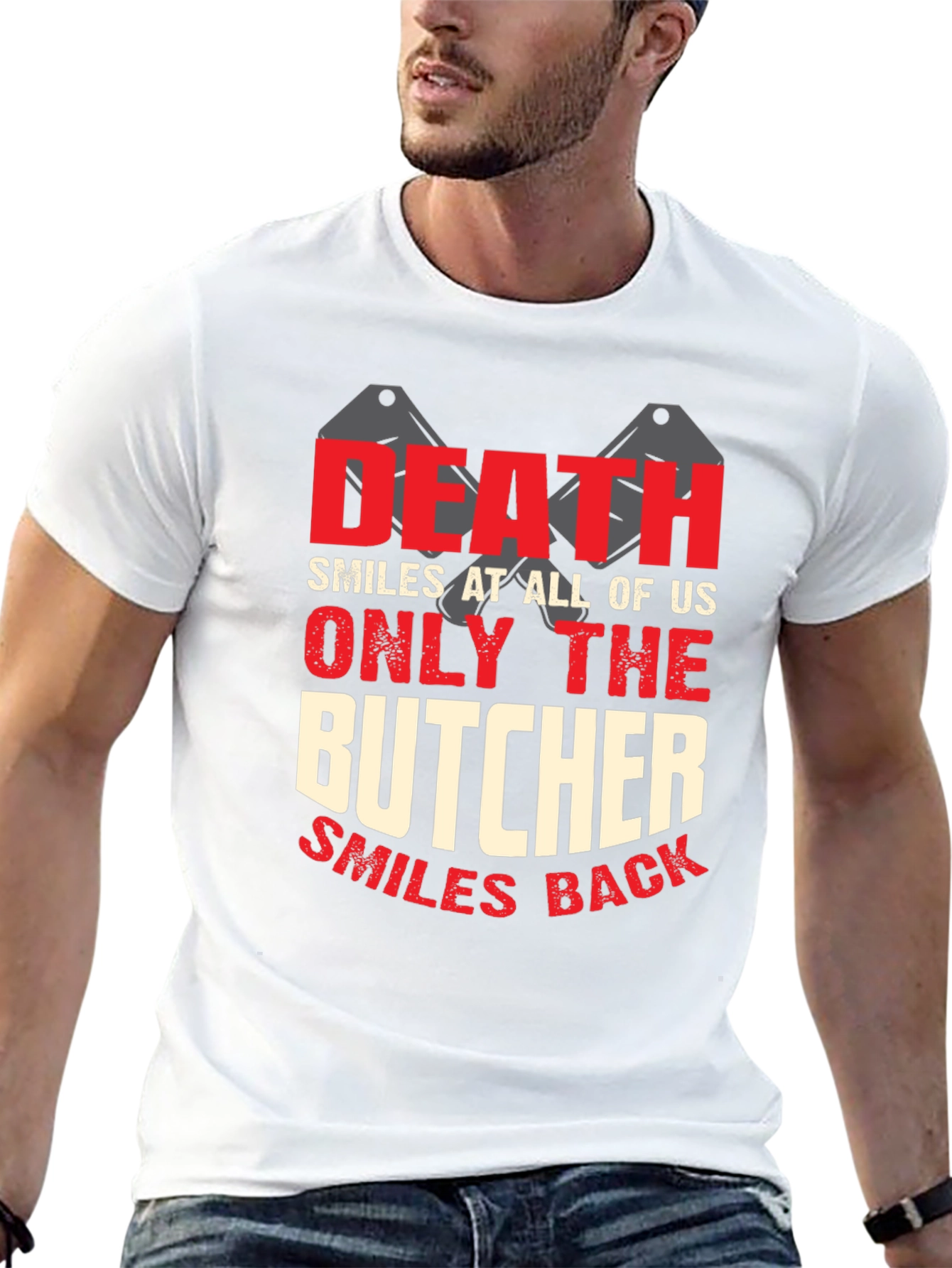 Death Smiles Butcher T-Shirt - Graphic Tee