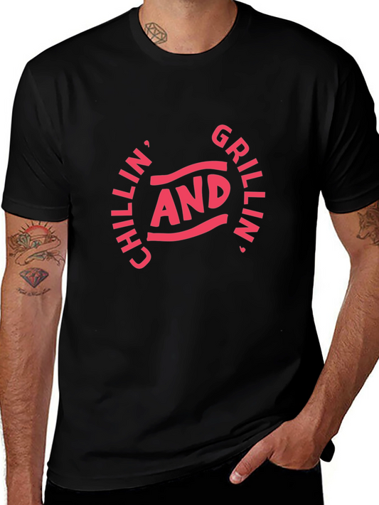 Chillin and Grillin Graphic Tee - BBQ Party Ready
