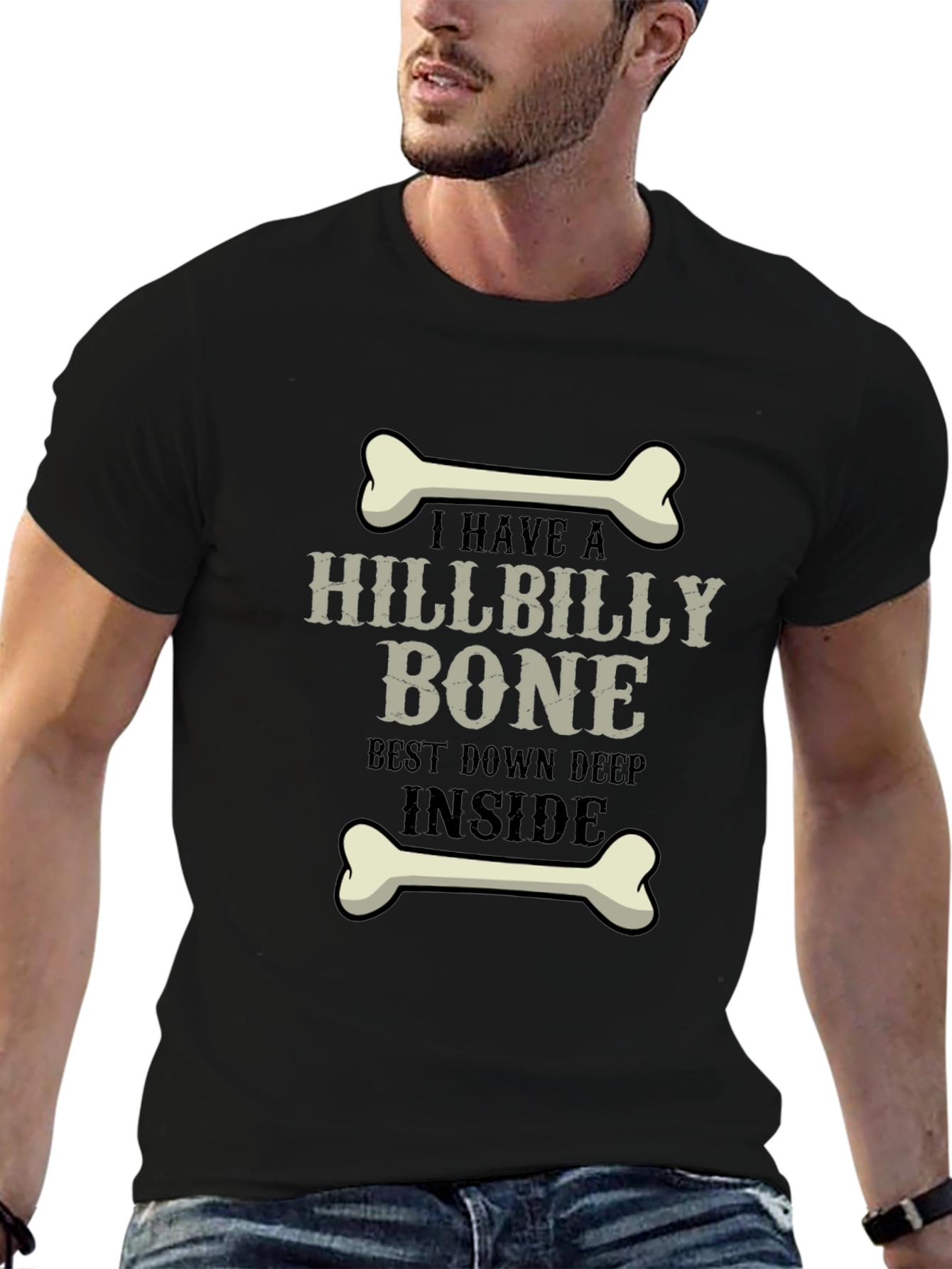 Hillbilly Bone Graphic Tee - Humor T-Shirt