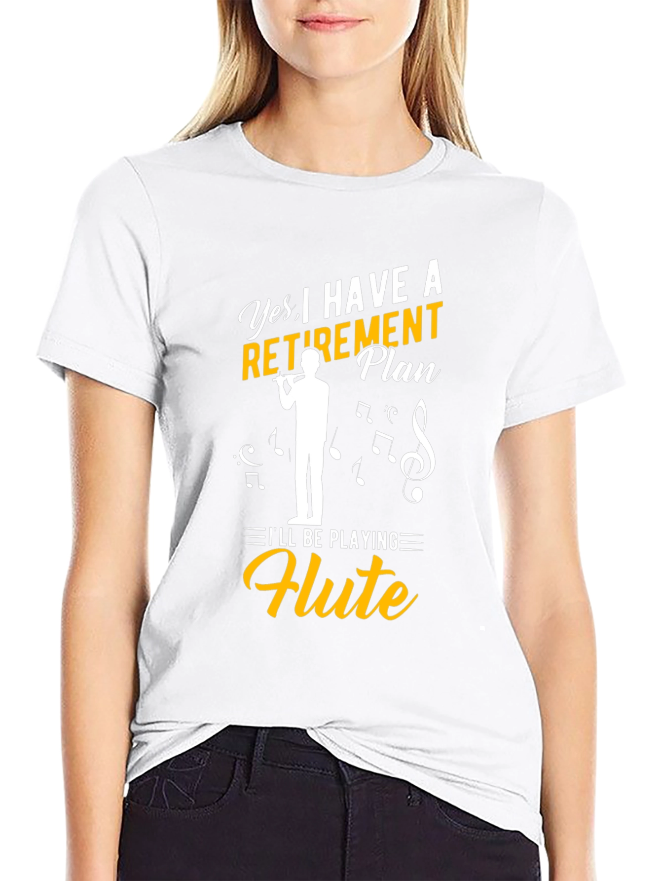 Retirement Plan Flute Player T-Shirt
