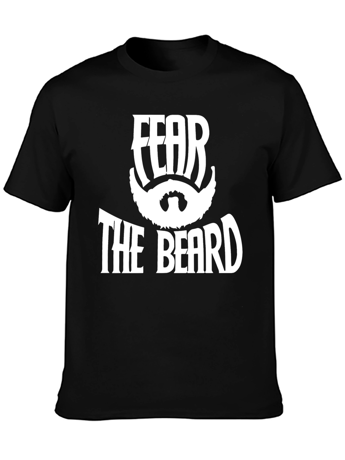 Fear The Beard Black Graphic T-Shirt