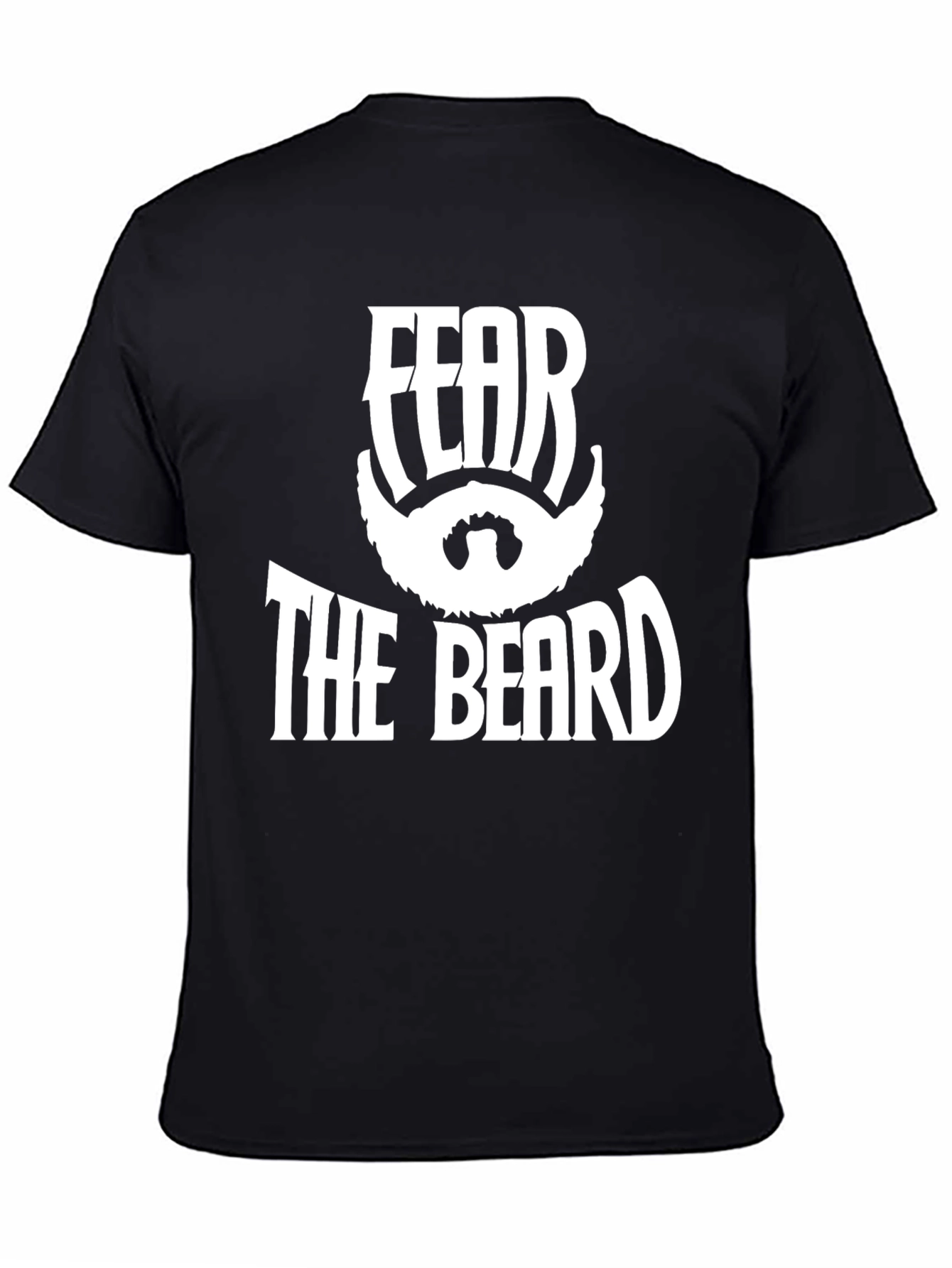 Fear The Beard Black Graphic T-Shirt
