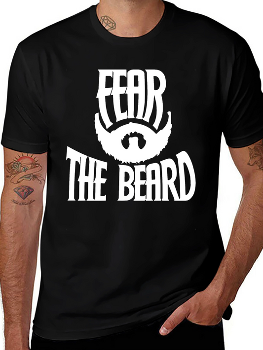 Fear The Beard Black Graphic T-Shirt