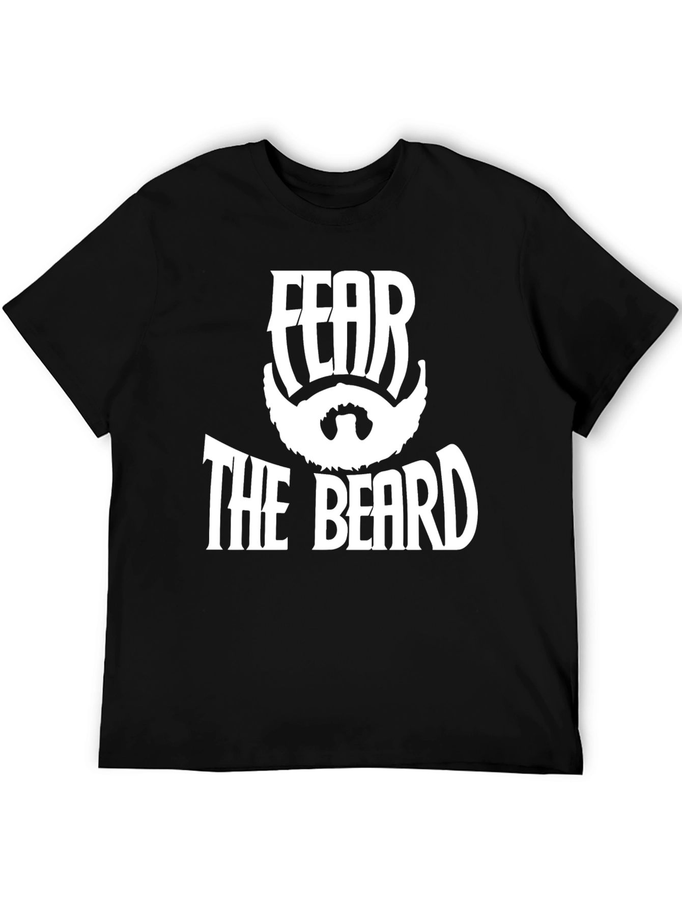 Fear The Beard Black Graphic T-Shirt