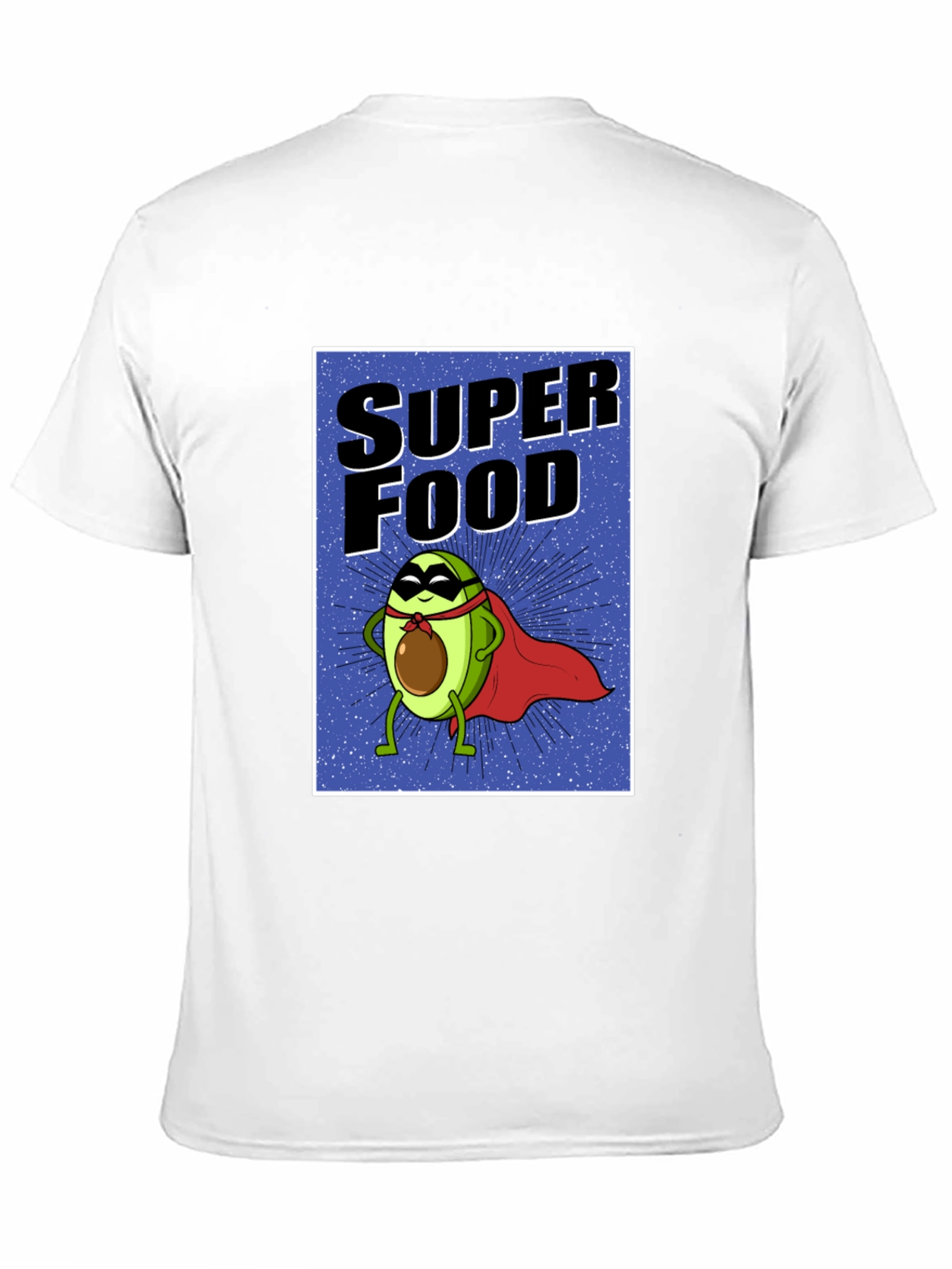 Super Food Avocado T-Shirt - Novelty Superhero Tee