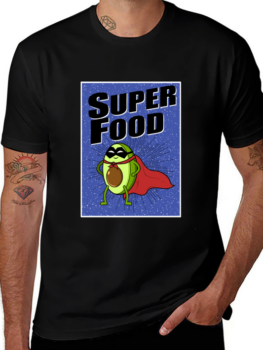 Super Food Avocado T-Shirt - Novelty Superhero Tee