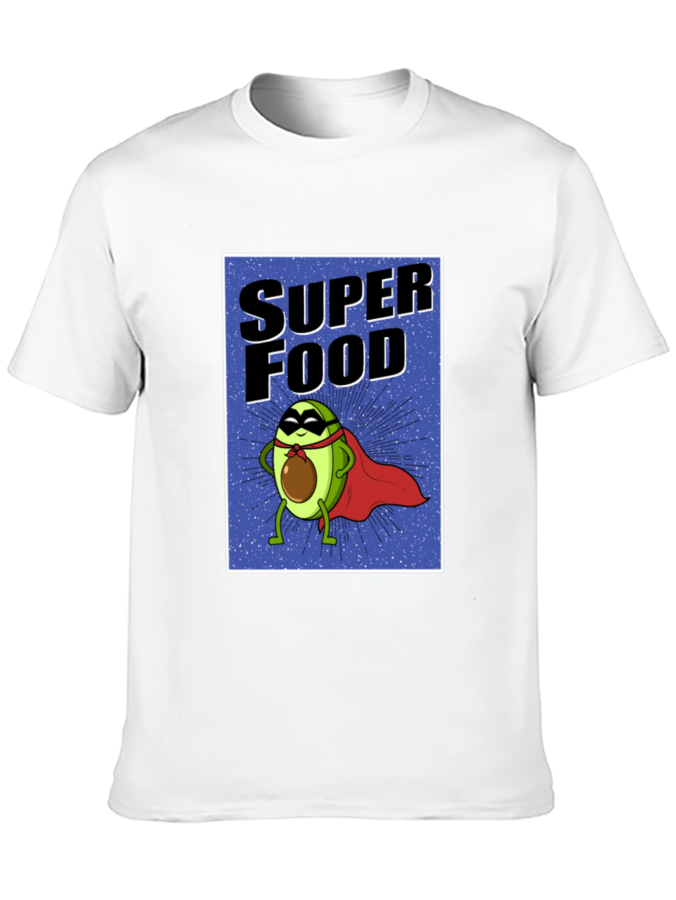 Super Food Avocado T-Shirt - Novelty Superhero Tee