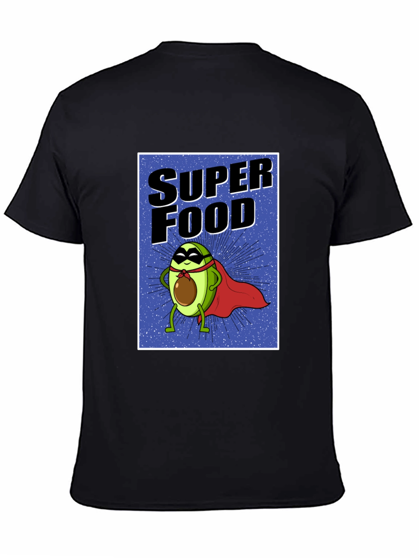 Super Food Avocado T-Shirt - Novelty Superhero Tee