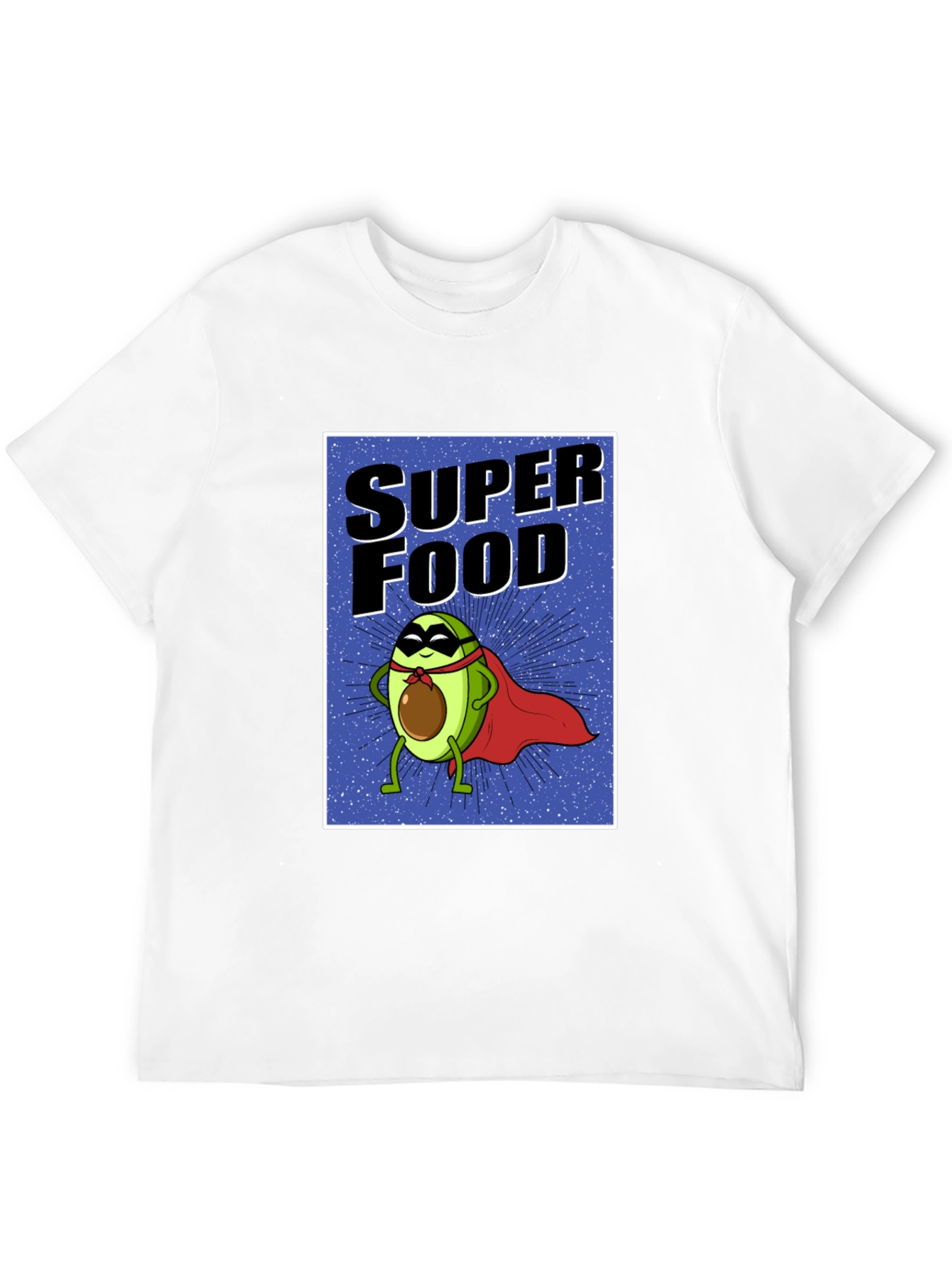 Super Food Avocado T-Shirt - Novelty Superhero Tee