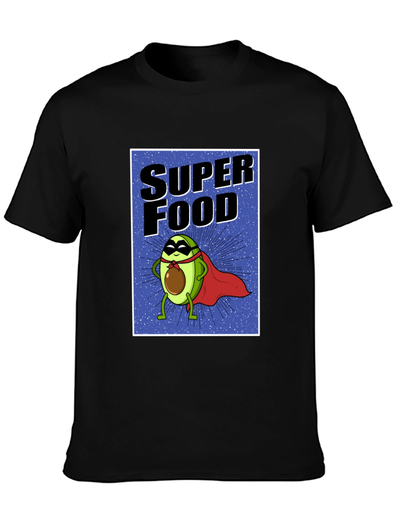 Super Food Avocado T-Shirt - Novelty Superhero Tee