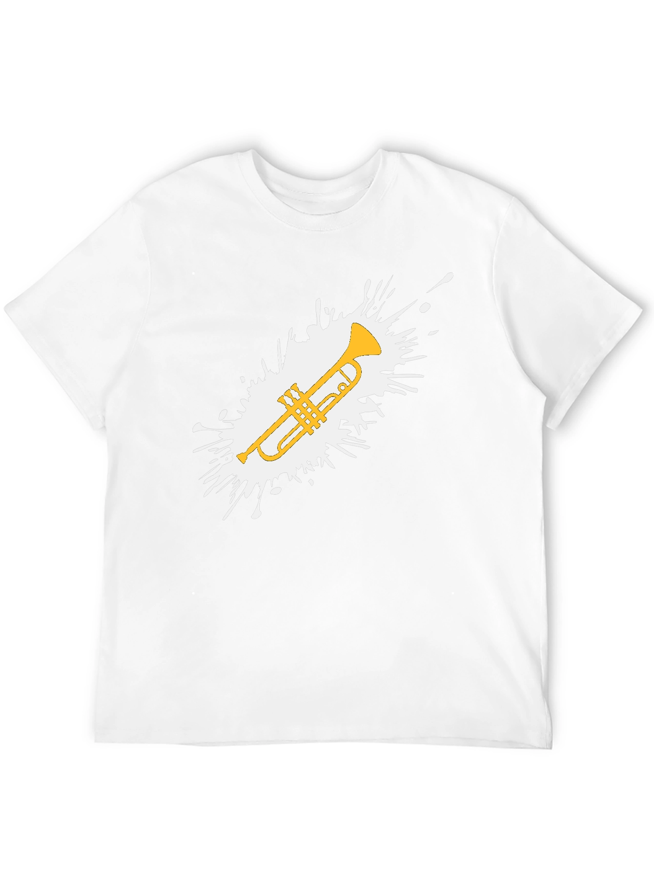 Trumpet Splash Graphic T-Shirt - Music Lovers Tee