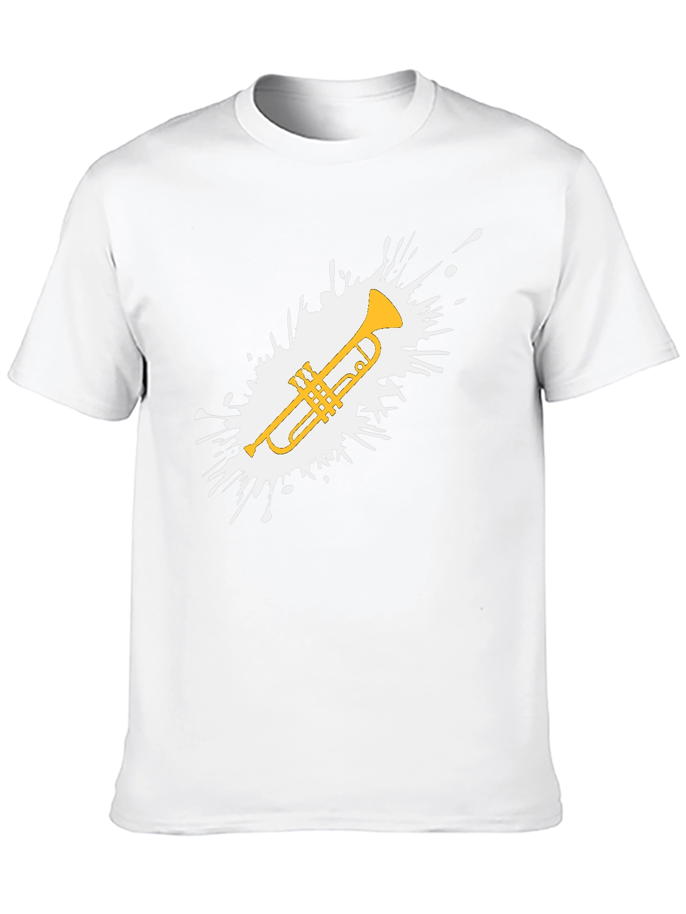 Trumpet Splash Graphic T-Shirt - Music Lovers Tee