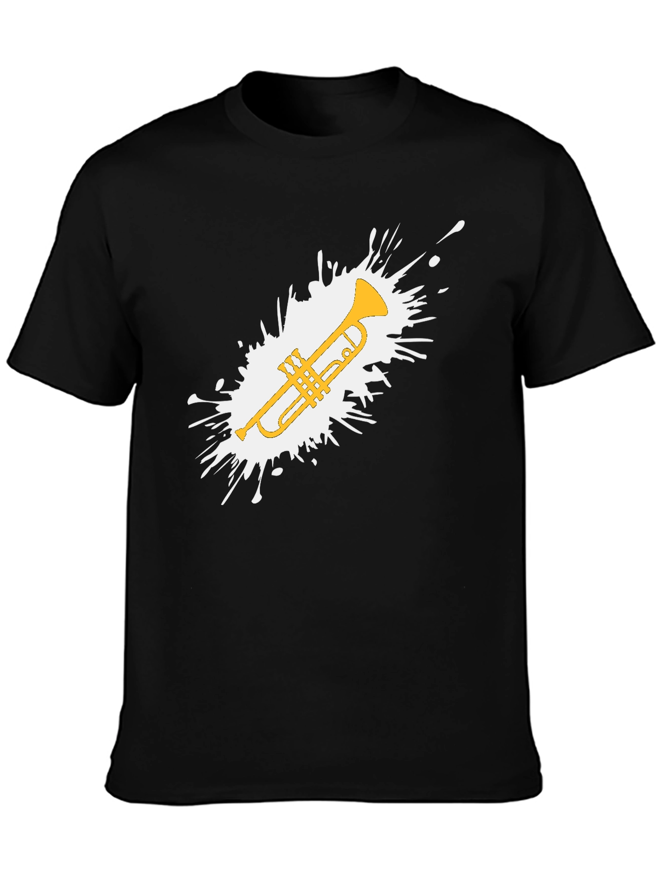 Trumpet Splash Graphic T-Shirt - Music Lovers Tee