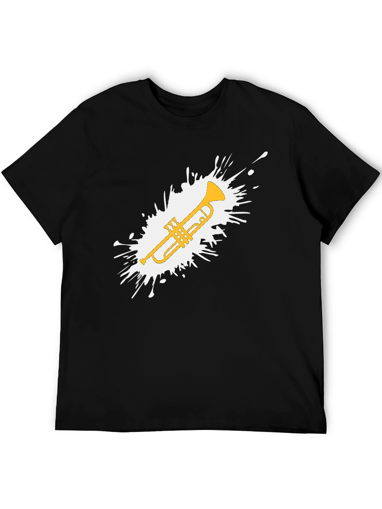 Trumpet Splash Graphic T-Shirt - Music Lovers Tee
