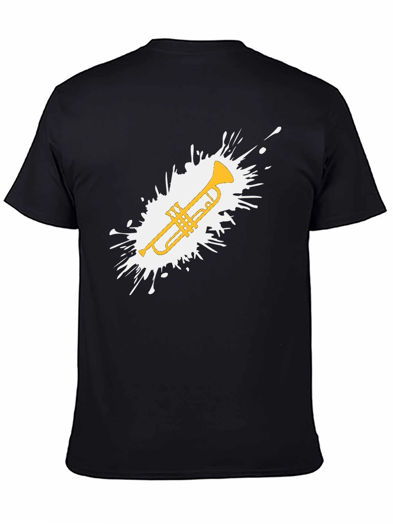 Trumpet Splash Graphic T-Shirt - Music Lovers Tee