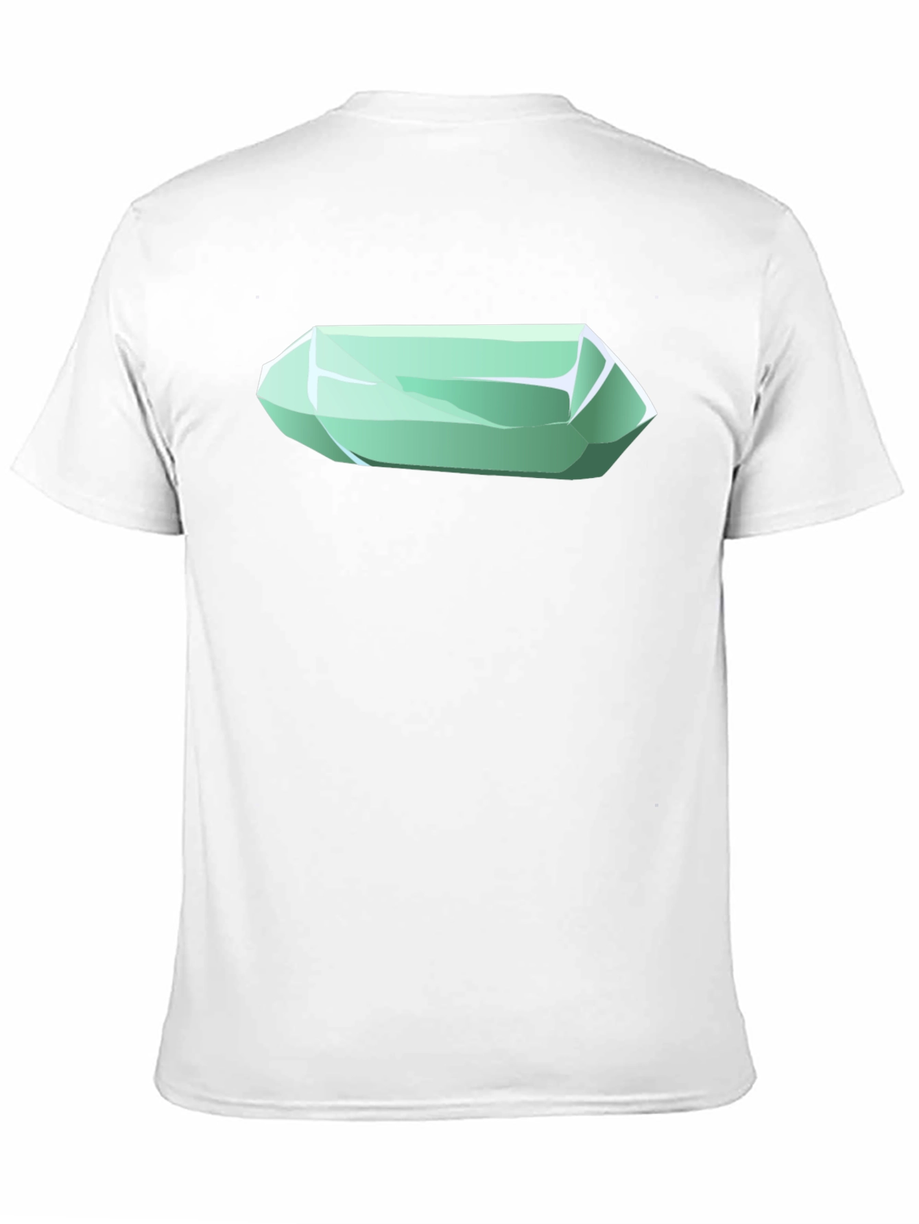 Geometric Crystal Graphic Tee - Stylish Mens Black T-Shirt