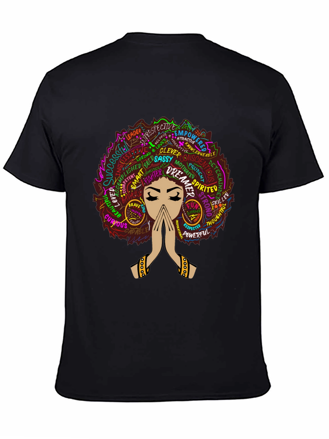 Empowered Woman Graphic T-Shirt - Black