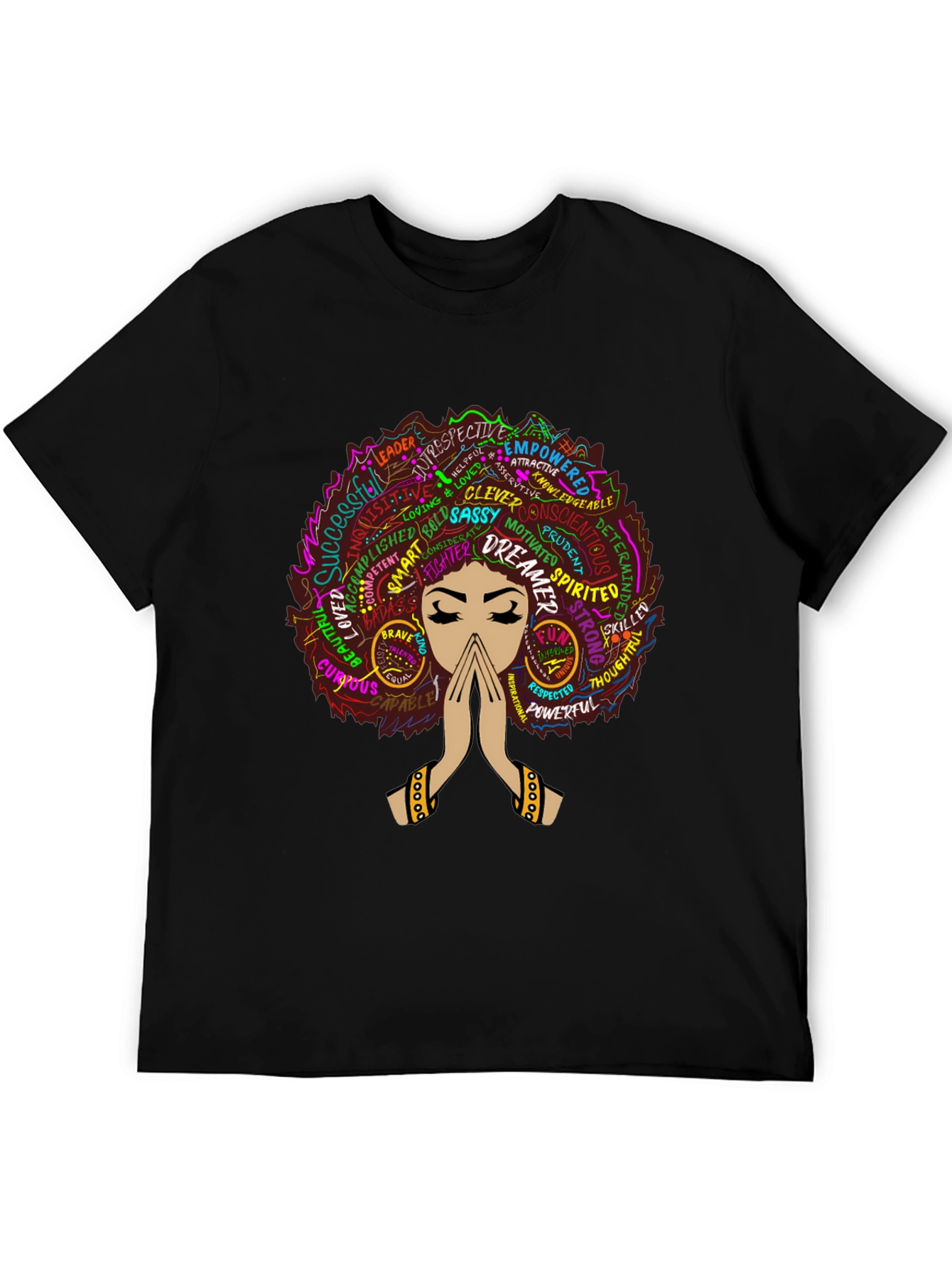 Empowered Woman Graphic T-Shirt - Black