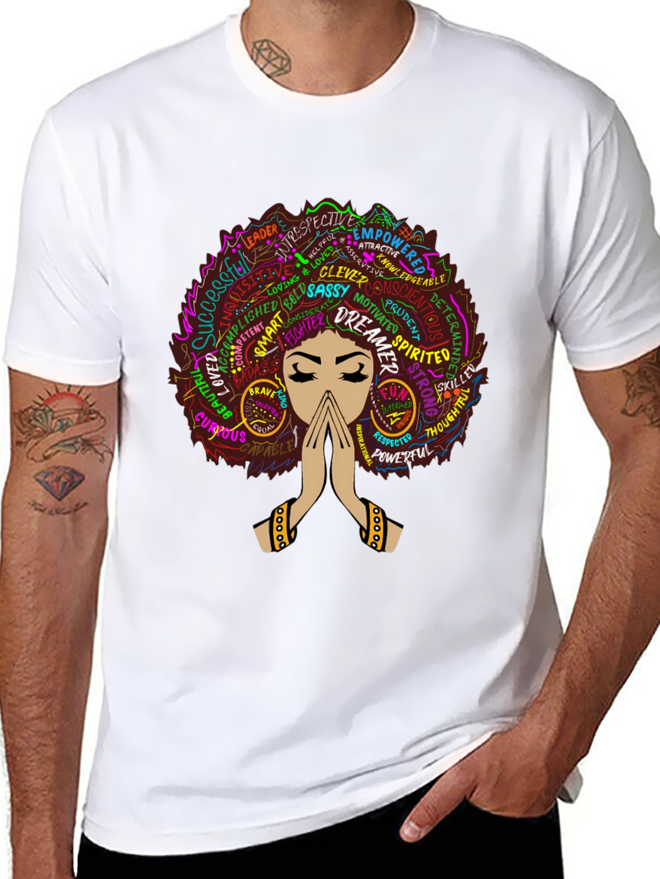 Empowered Woman Graphic T-Shirt - Black
