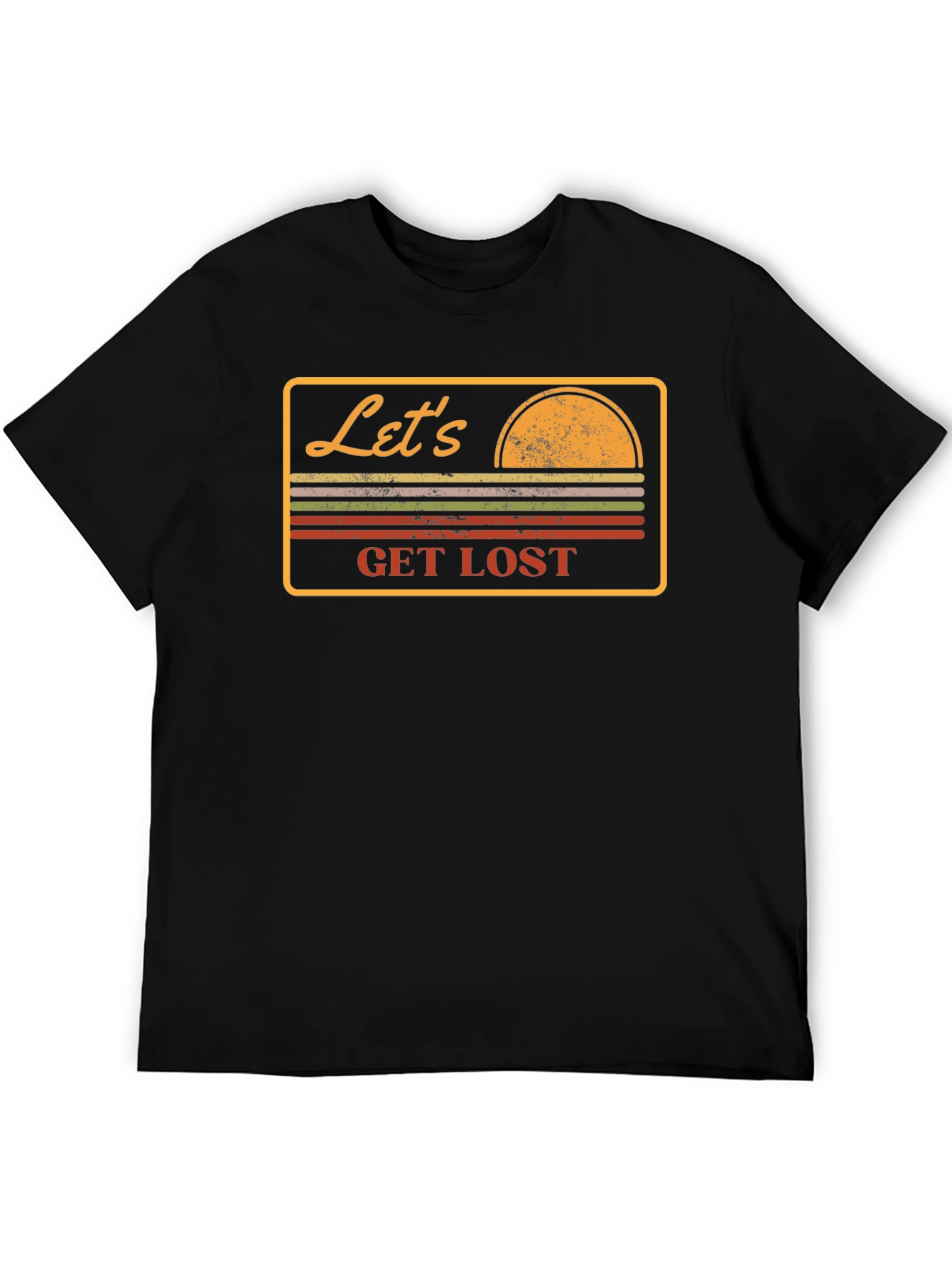 Lets Get Lost Retro Graphic T-Shirt