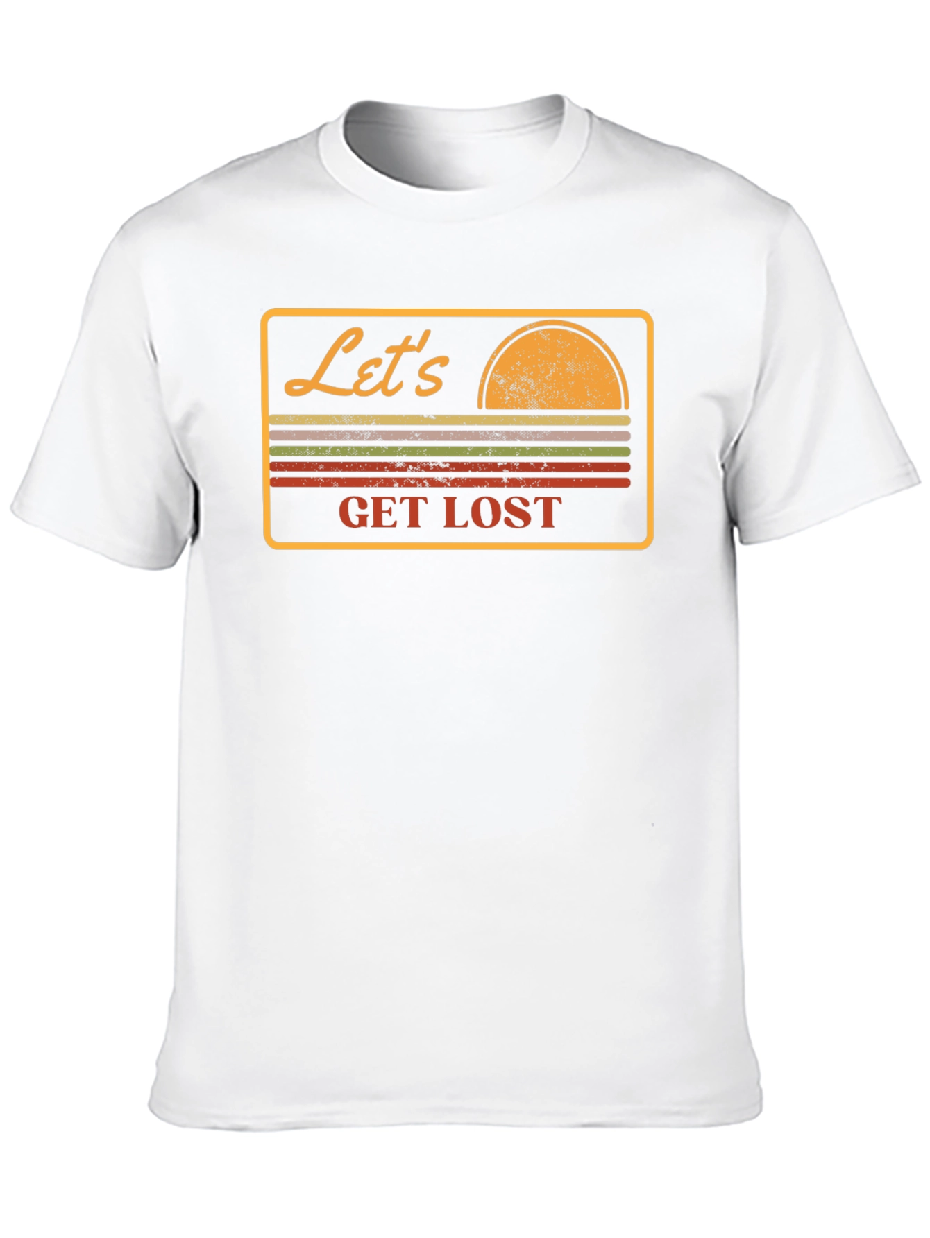 Lets Get Lost Retro Graphic T-Shirt