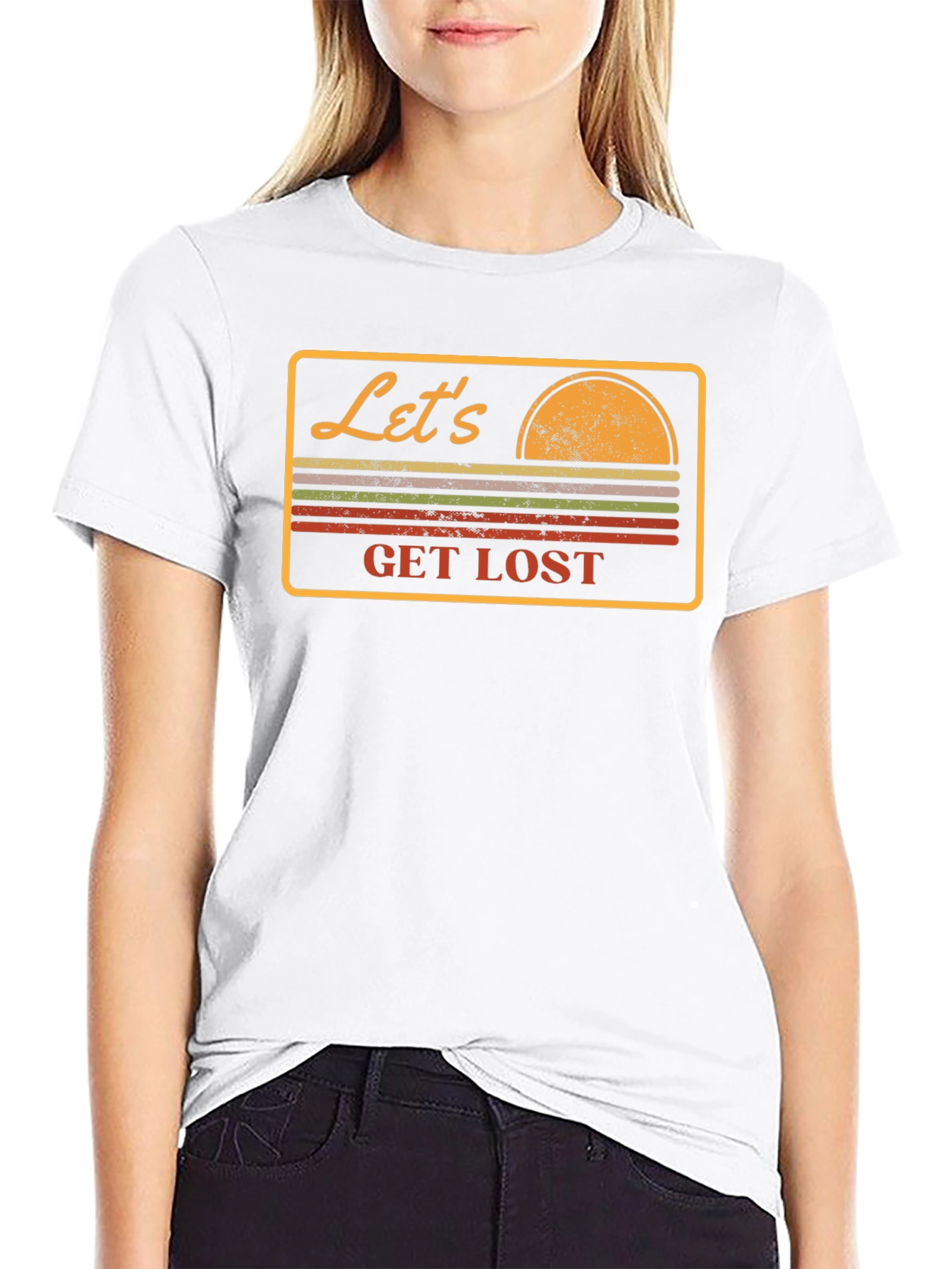 Lets Get Lost Retro Graphic T-Shirt