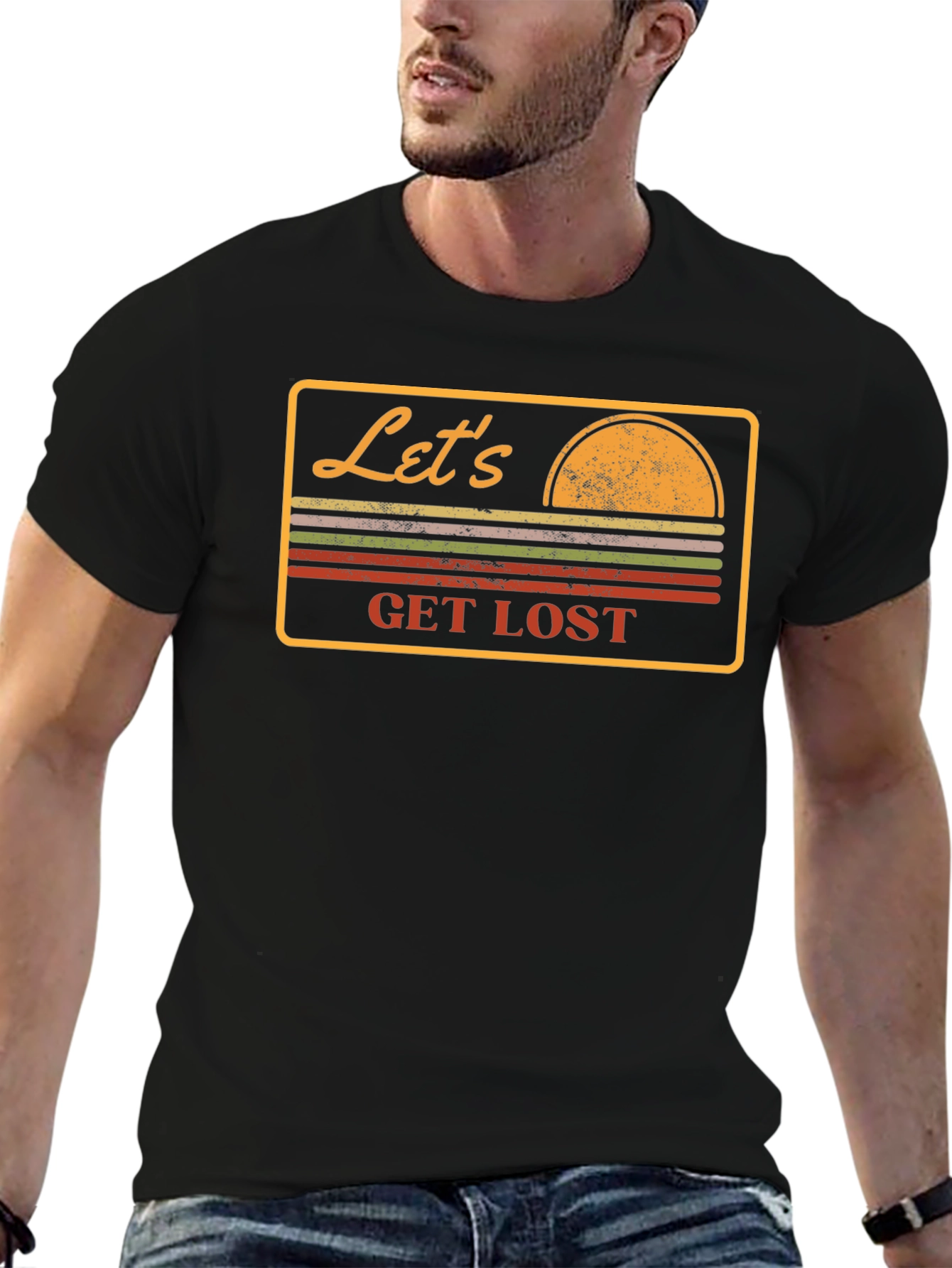 Lets Get Lost Retro Graphic T-Shirt