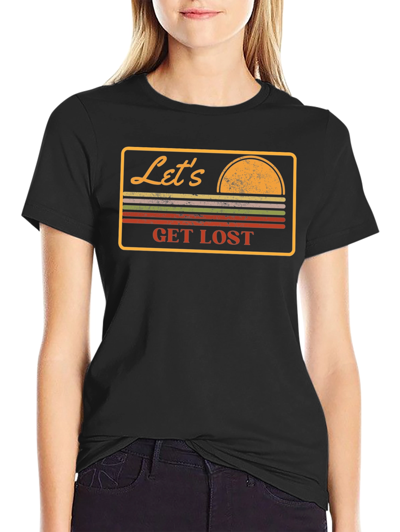 Lets Get Lost Retro Graphic T-Shirt