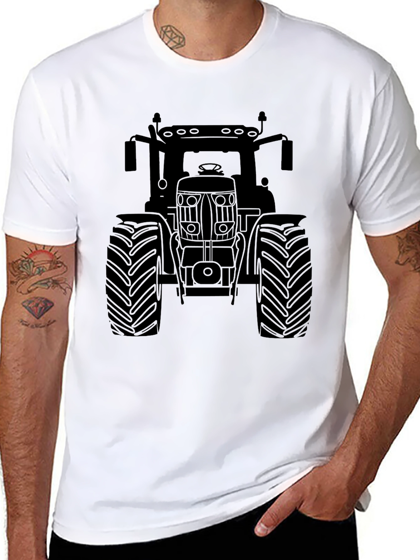 Black Tractor Graphic Tee - Farm Life Apparel