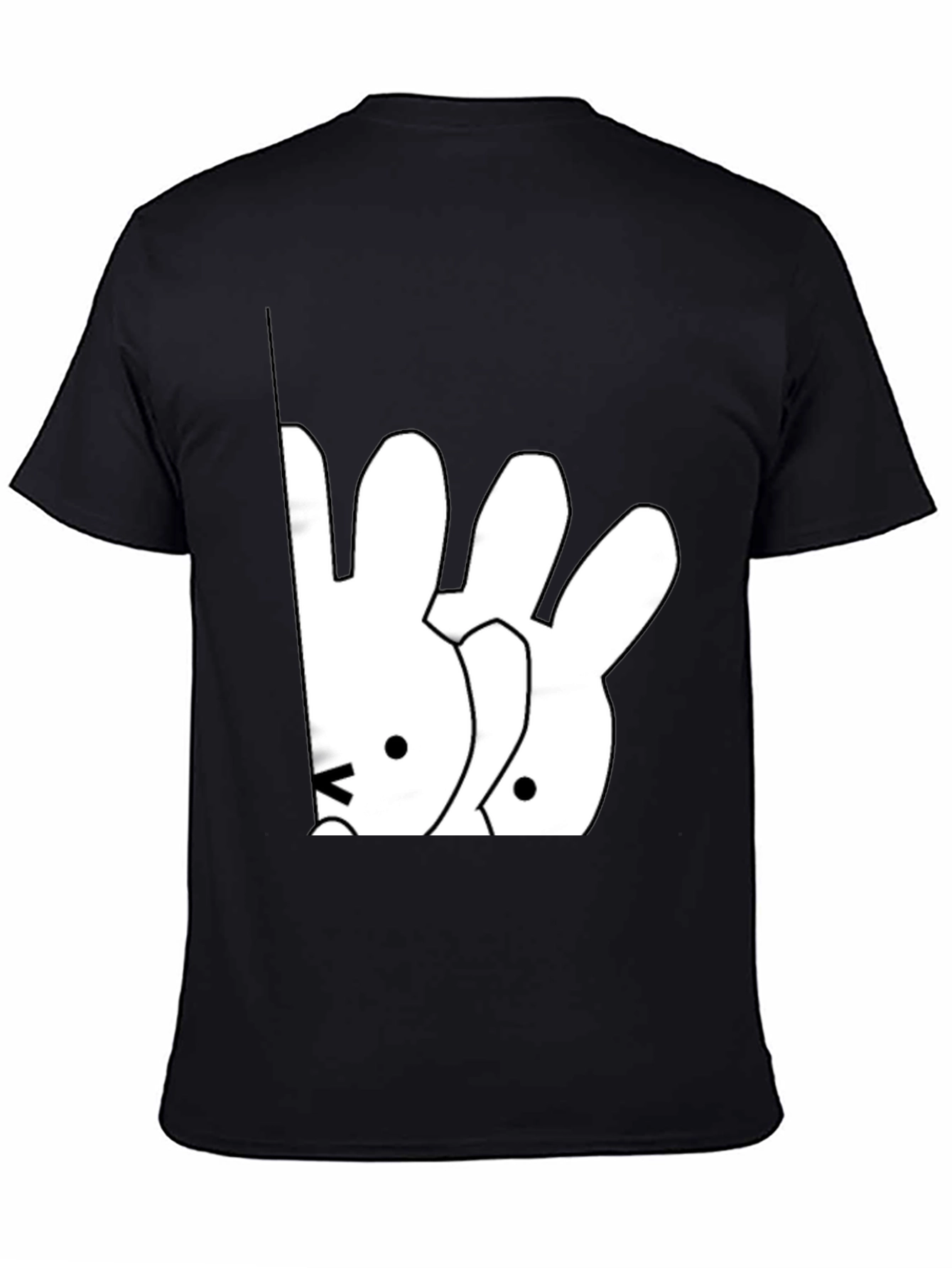 Cute Cartoon Bunny Graphic T-Shirt