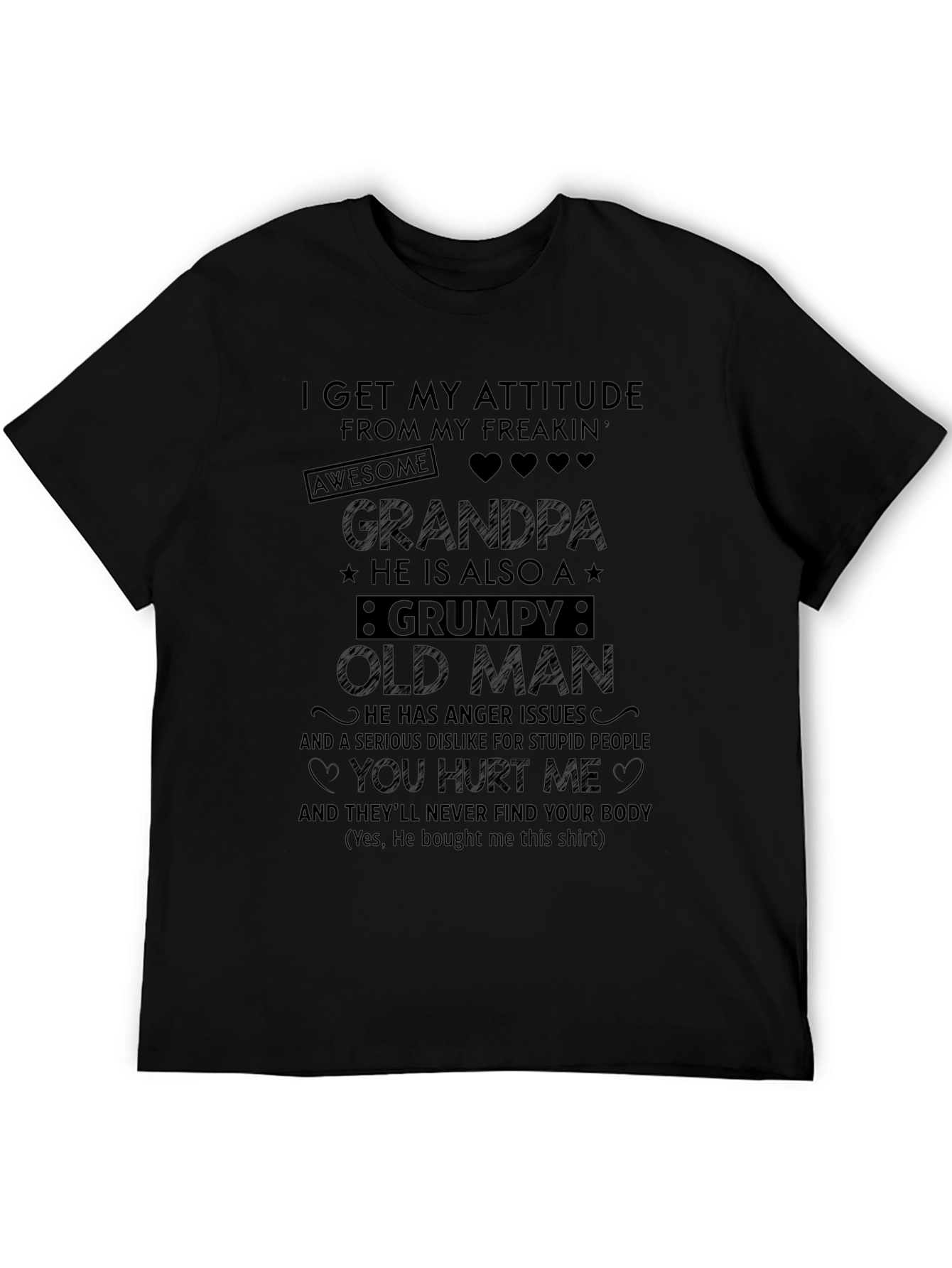 Funny Grandpa Grumpy Old Man T-Shirt