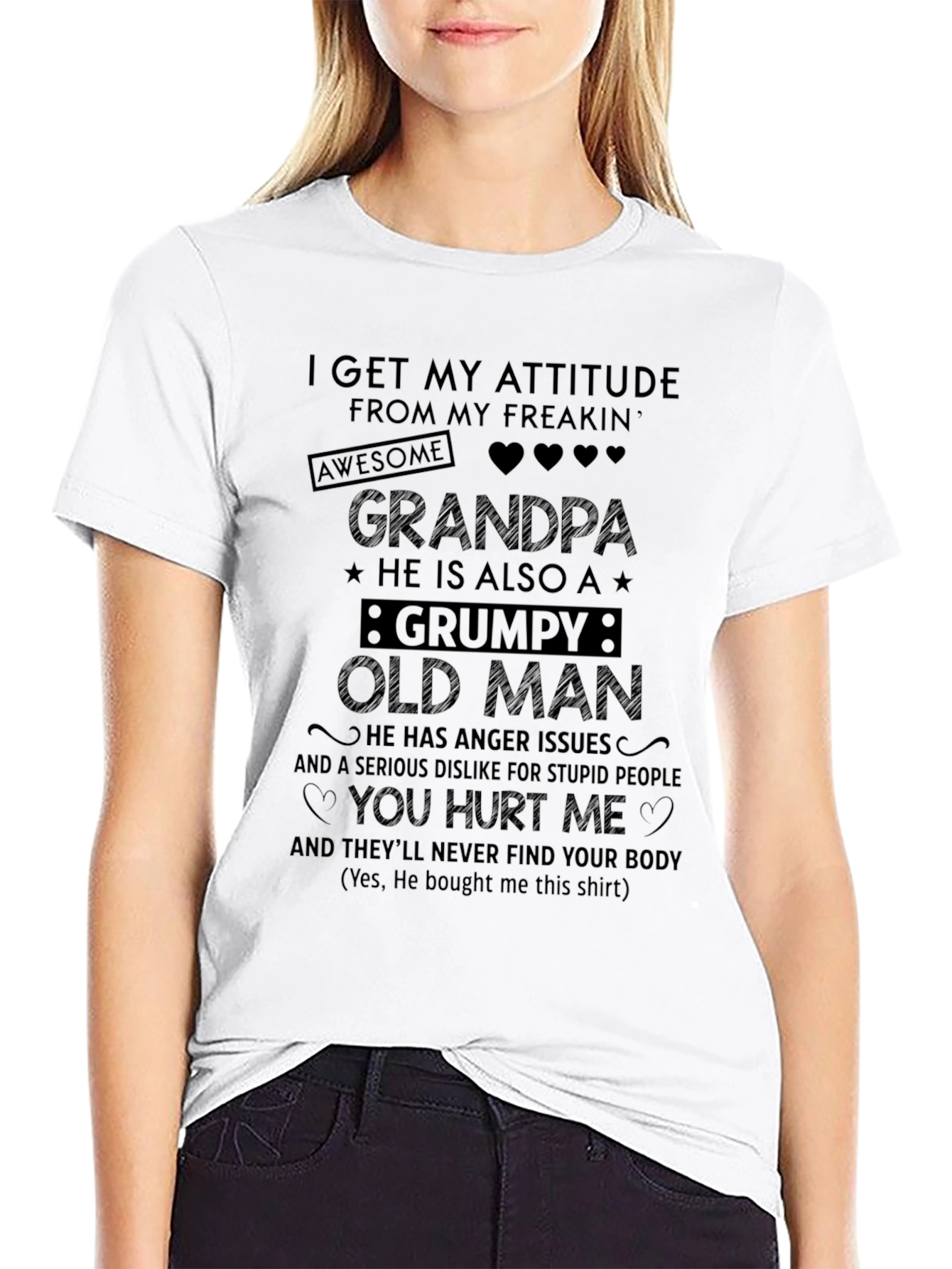Funny Grandpa Grumpy Old Man T-Shirt