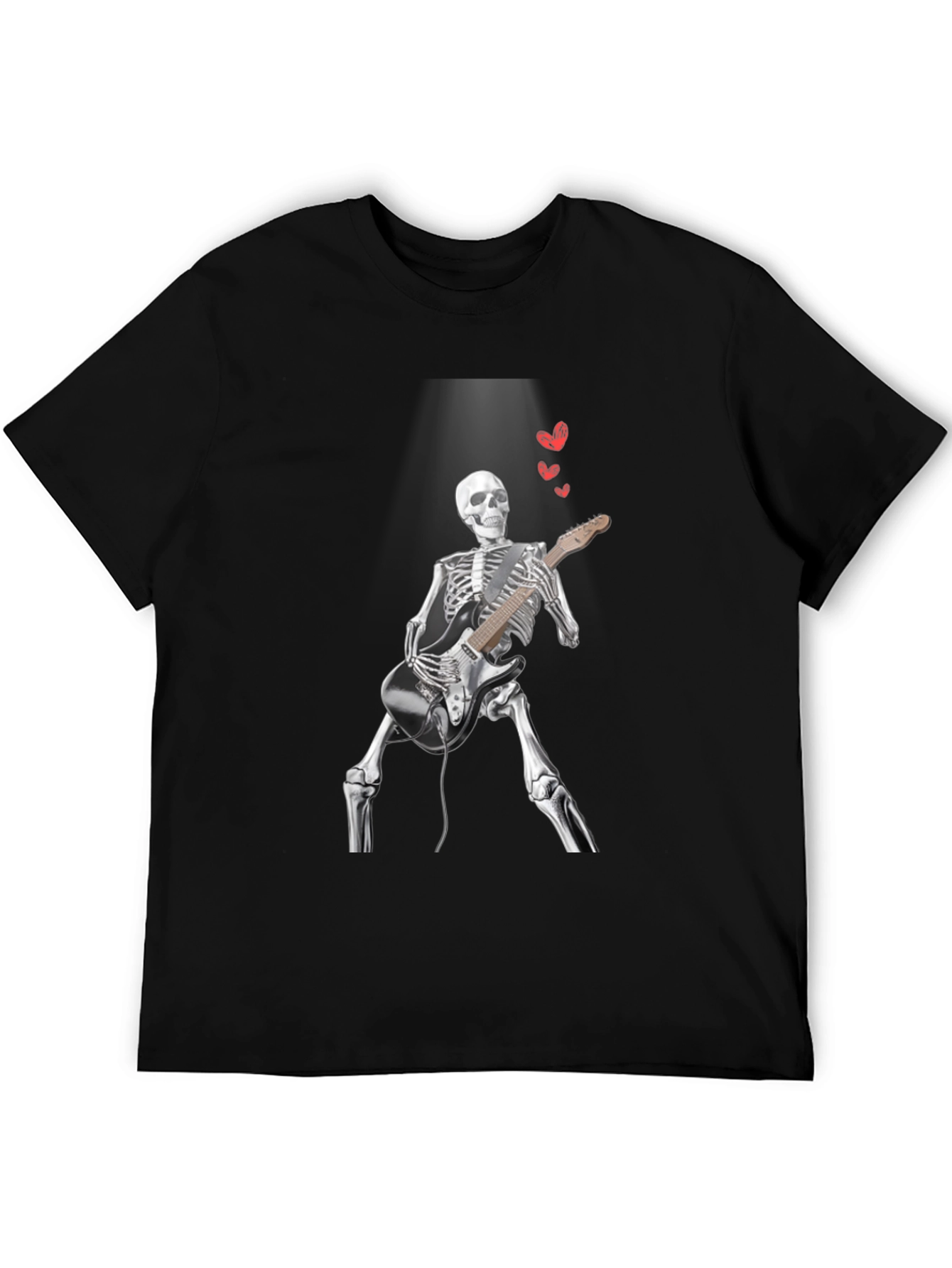 Skeleton Guitarist Graphic Tee - Rock On!