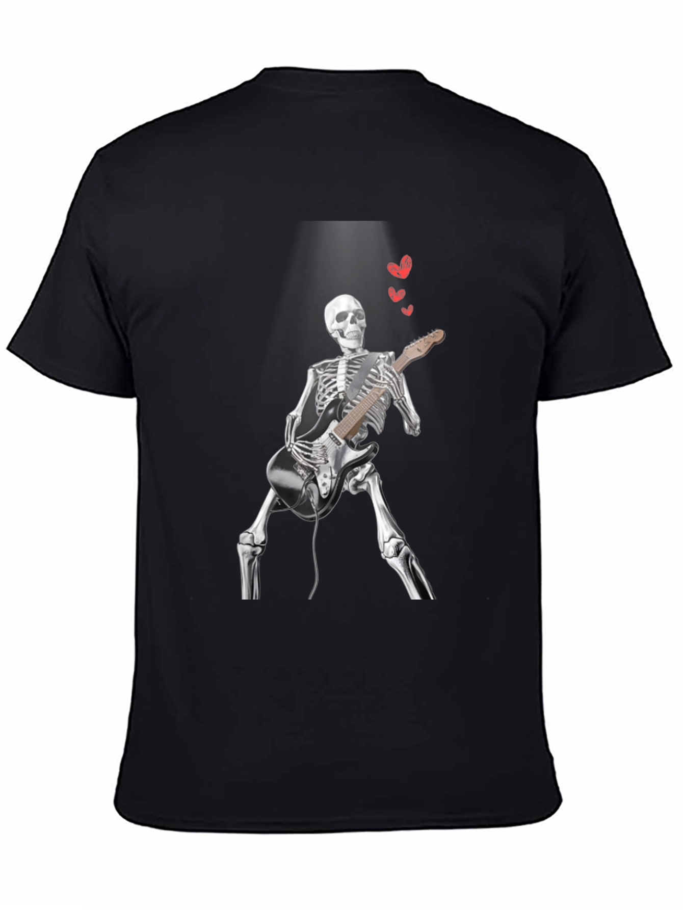 Skeleton Guitarist Graphic Tee - Rock On!