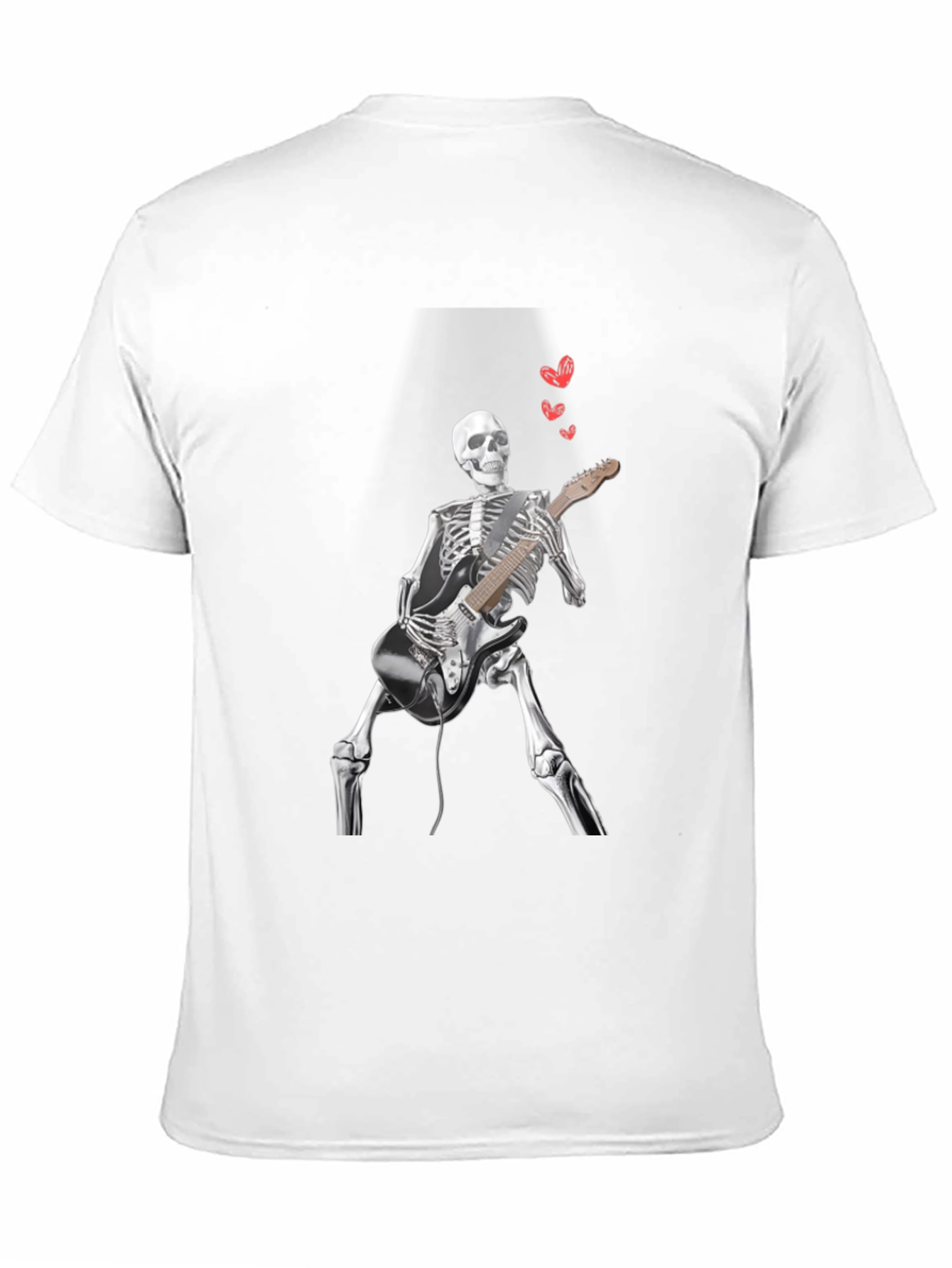 Skeleton Guitarist Graphic Tee - Rock On!