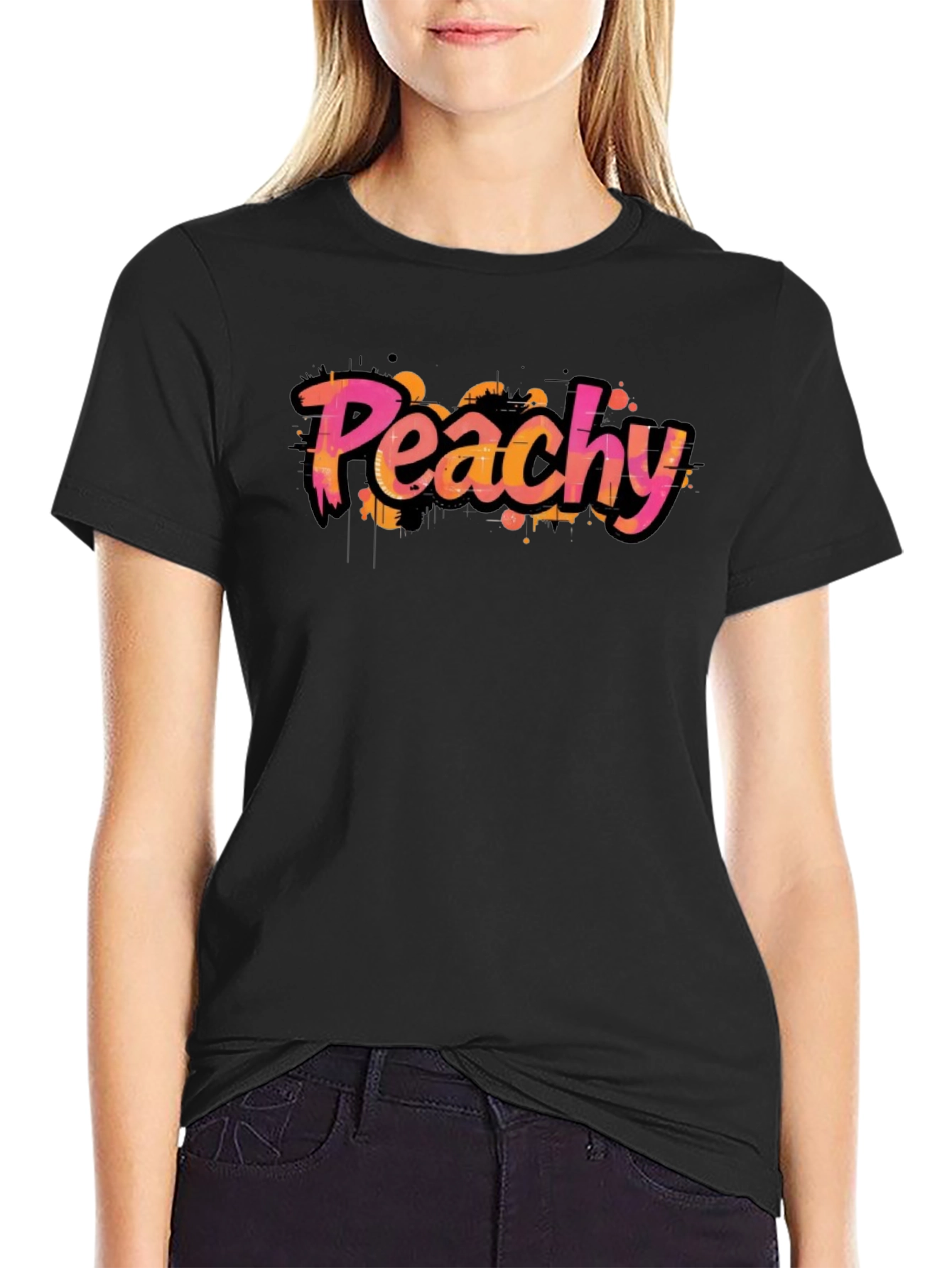 Peachy Graphic Tee - Trendy Streetwear