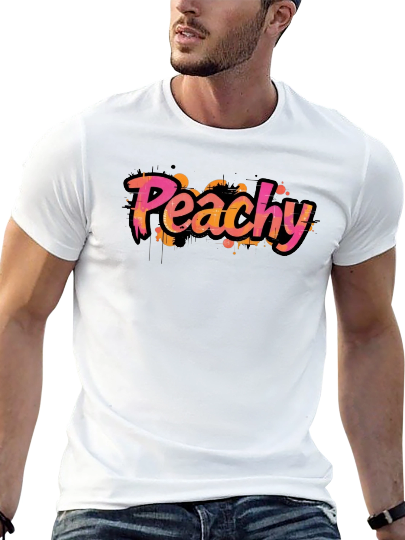 Peachy Graphic Tee - Trendy Streetwear