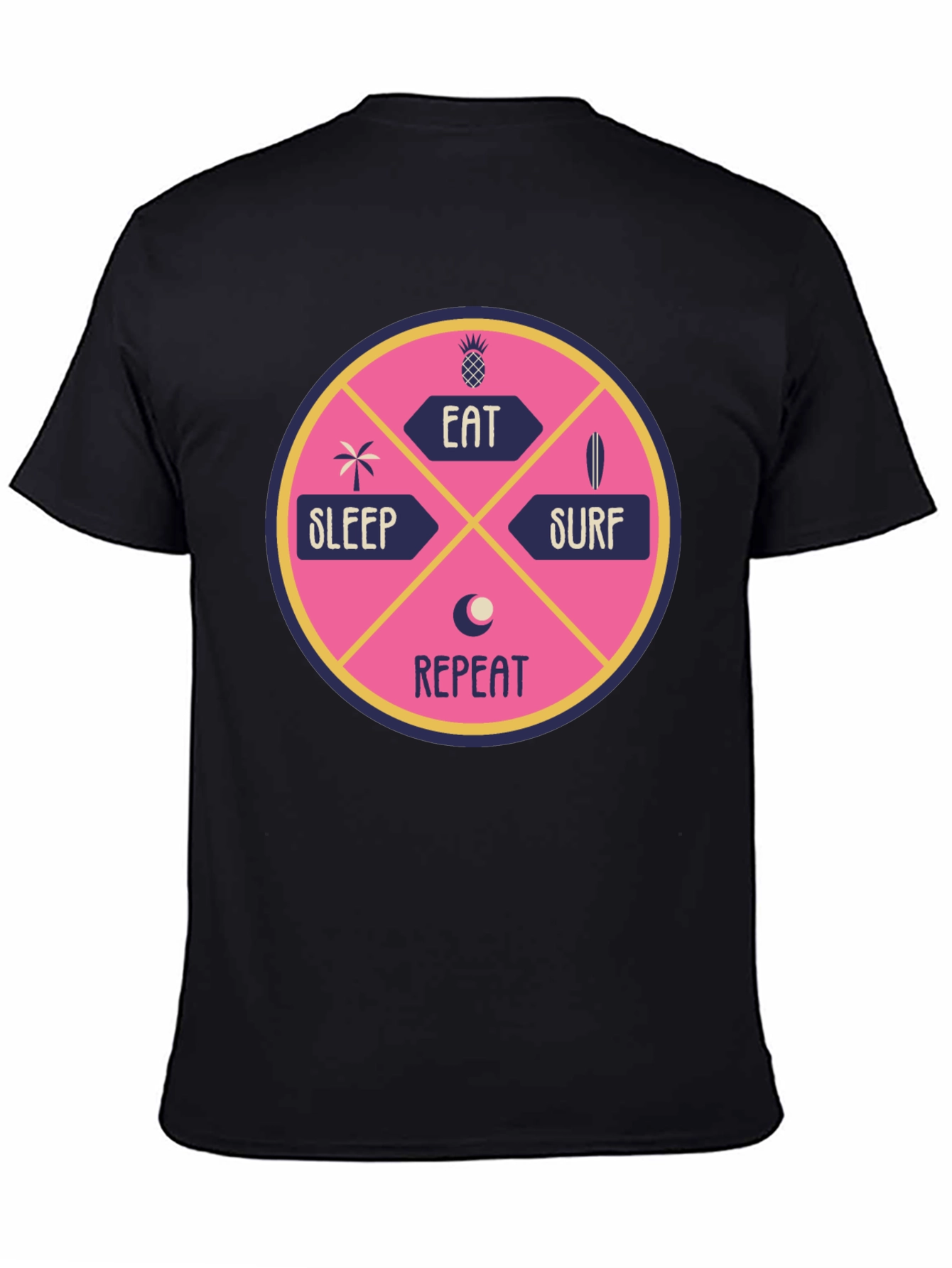 Eat Sleep Surf Repeat Graphic T-Shirt