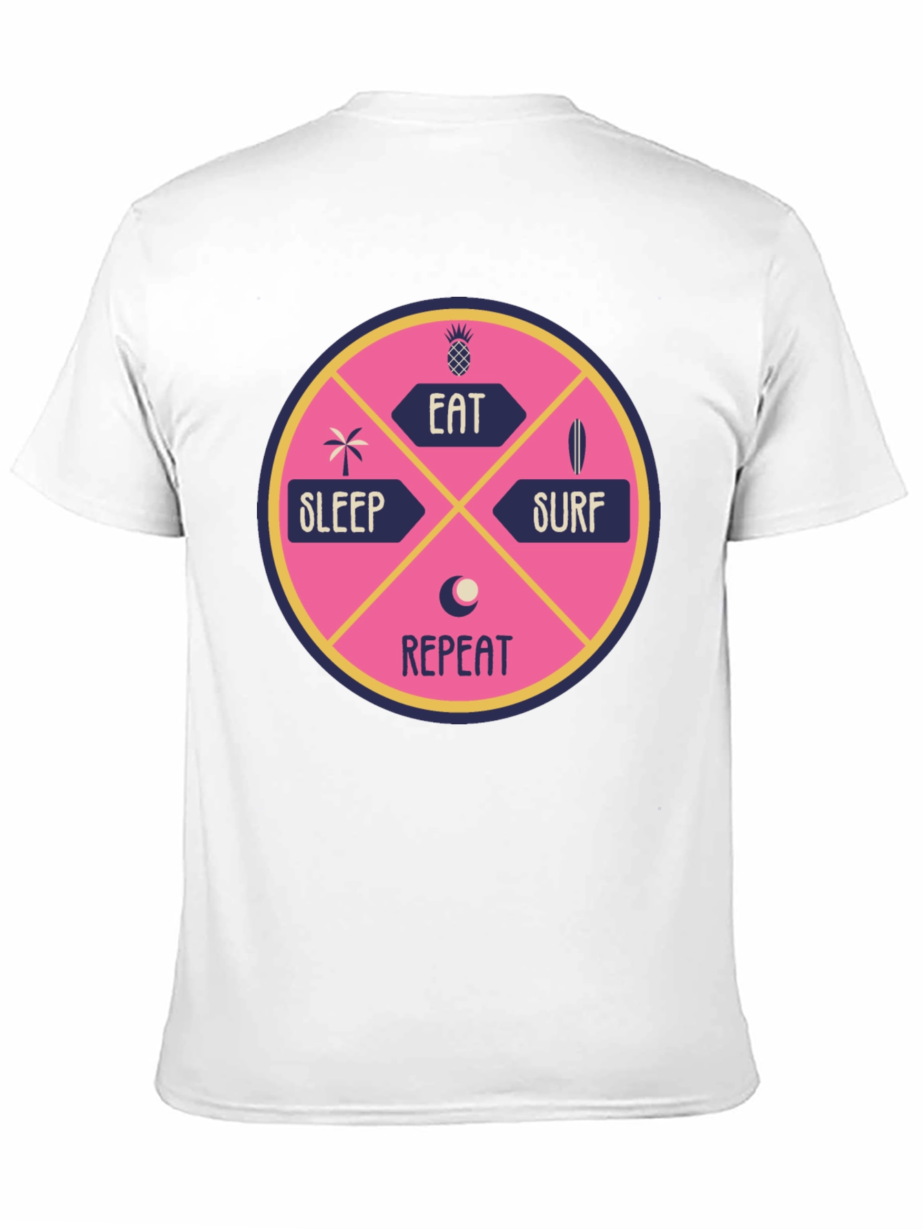 Eat Sleep Surf Repeat Graphic T-Shirt