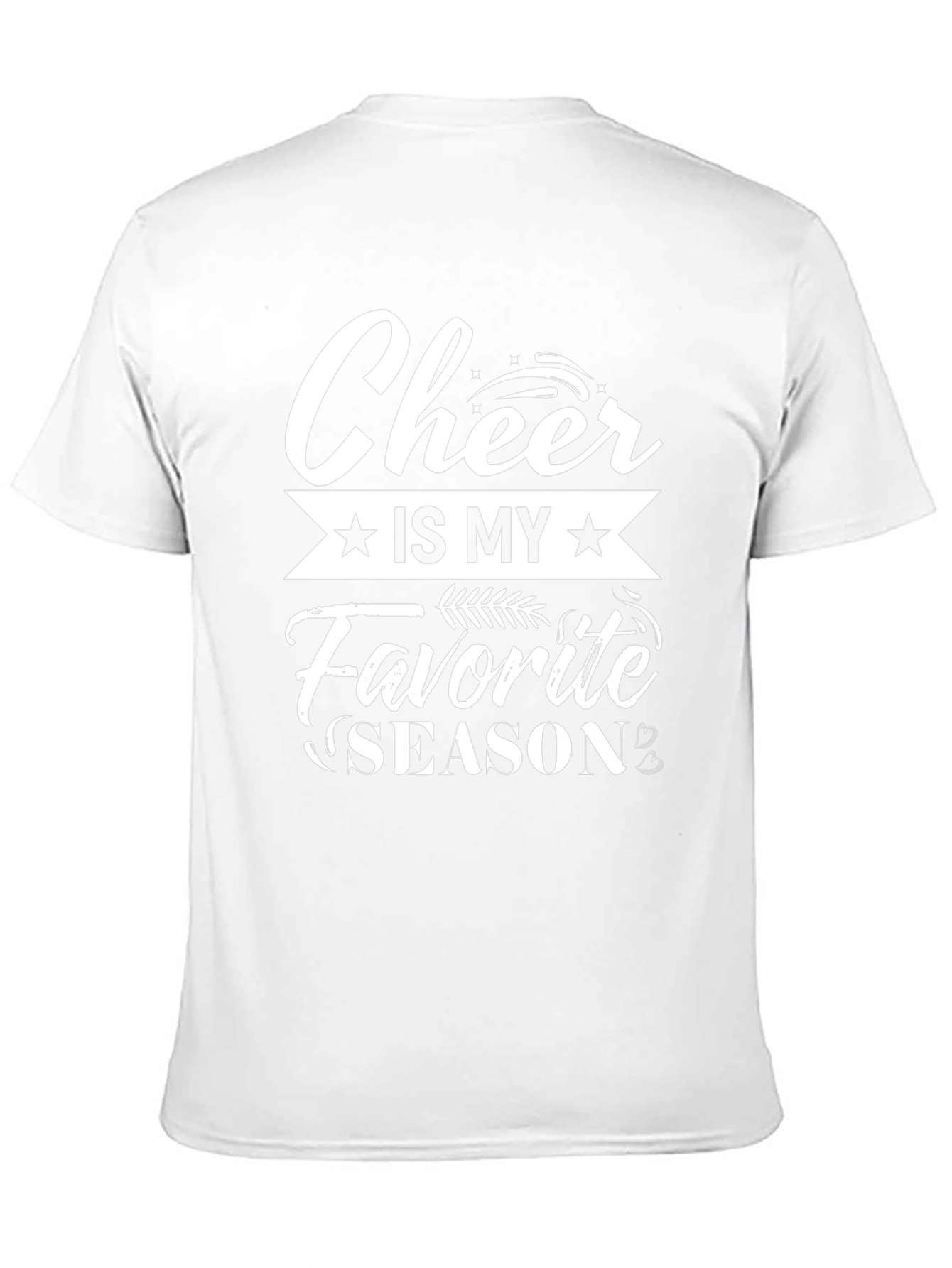 Cheer Is My Favorite Season Black T-Shirt
