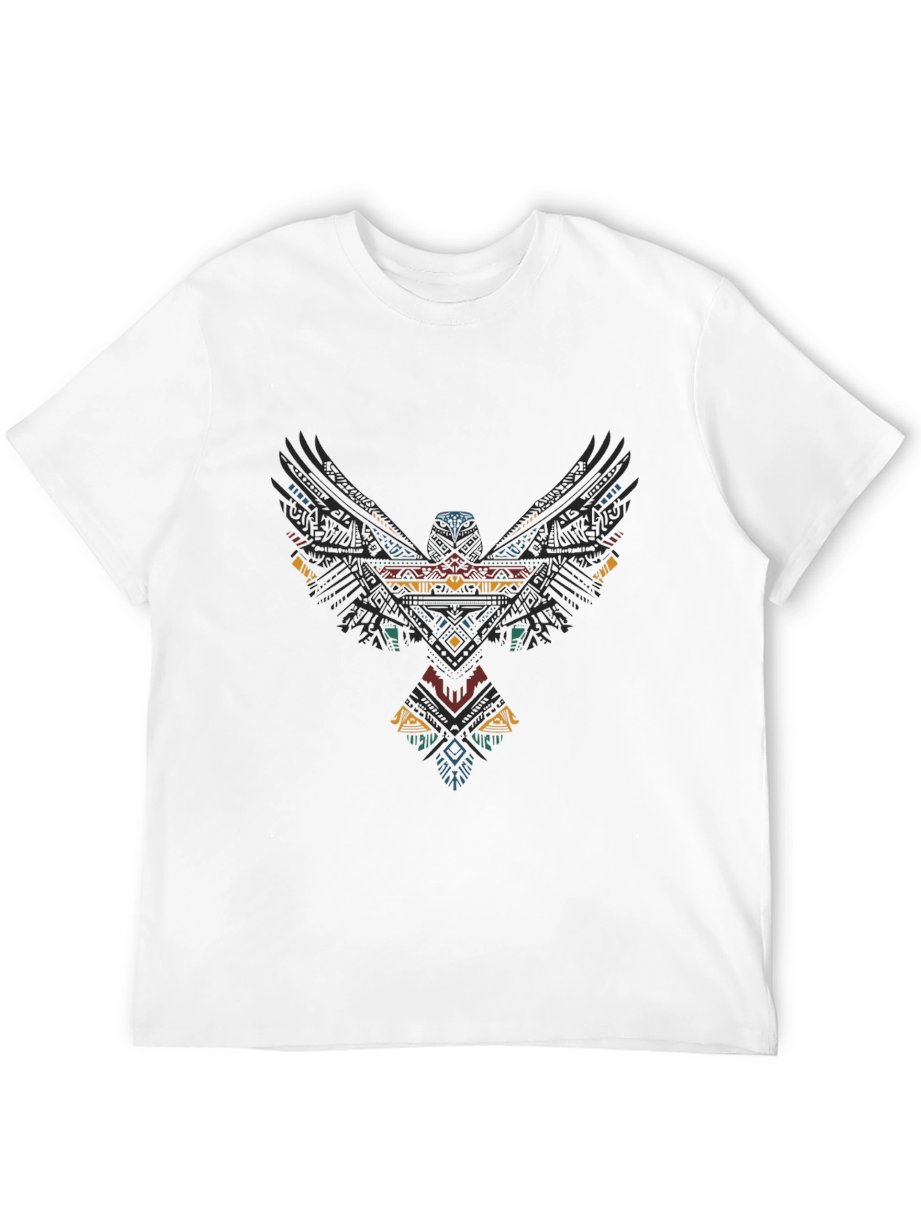 Tribal Eagle Graphic Black T-Shirt