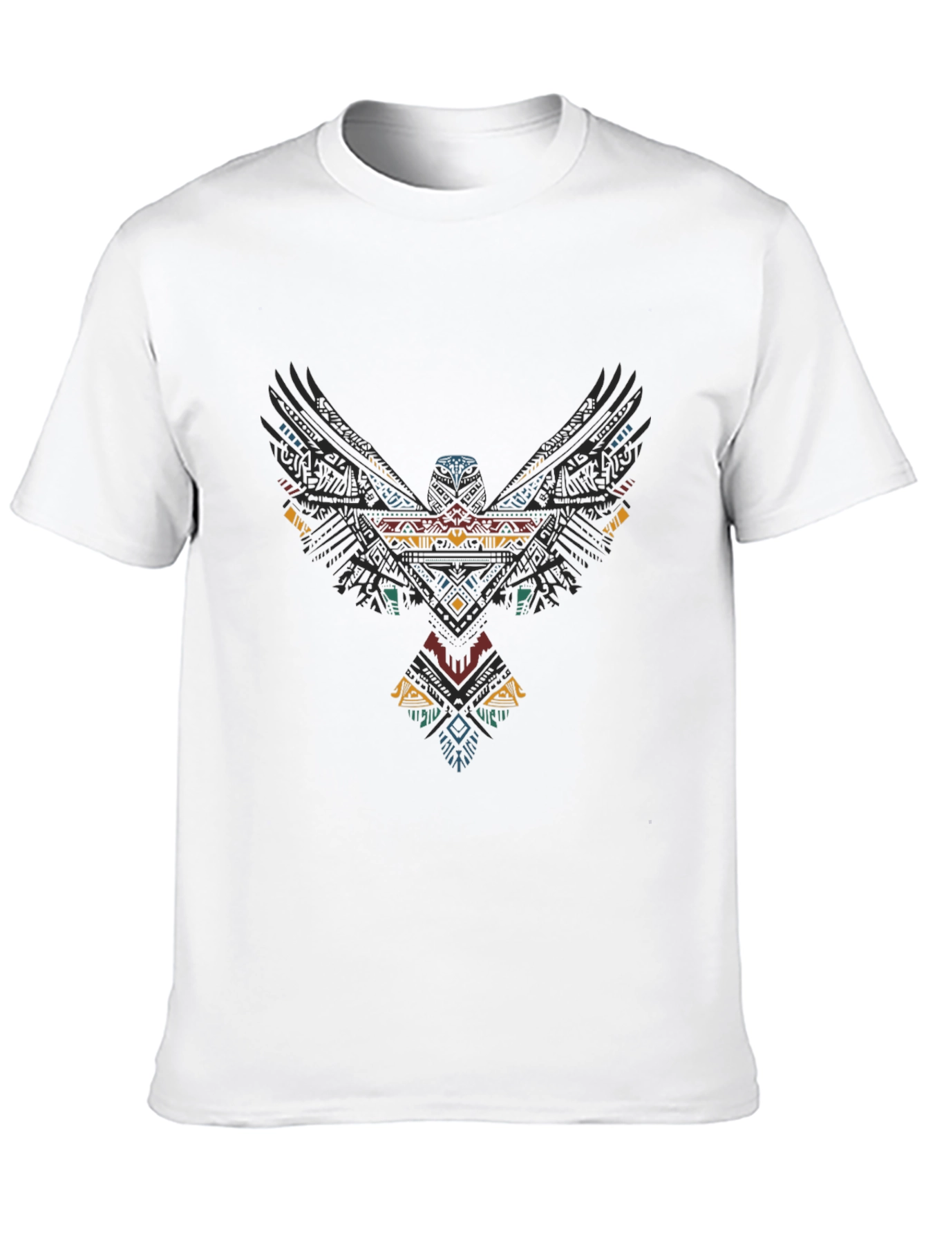 Tribal Eagle Graphic Black T-Shirt