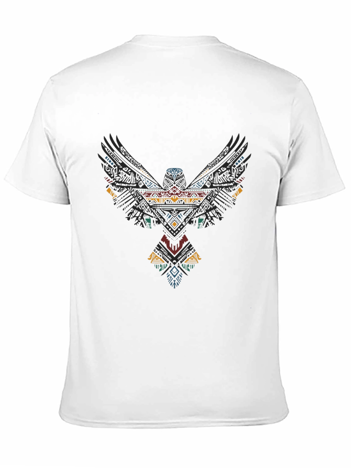 Tribal Eagle Graphic Black T-Shirt