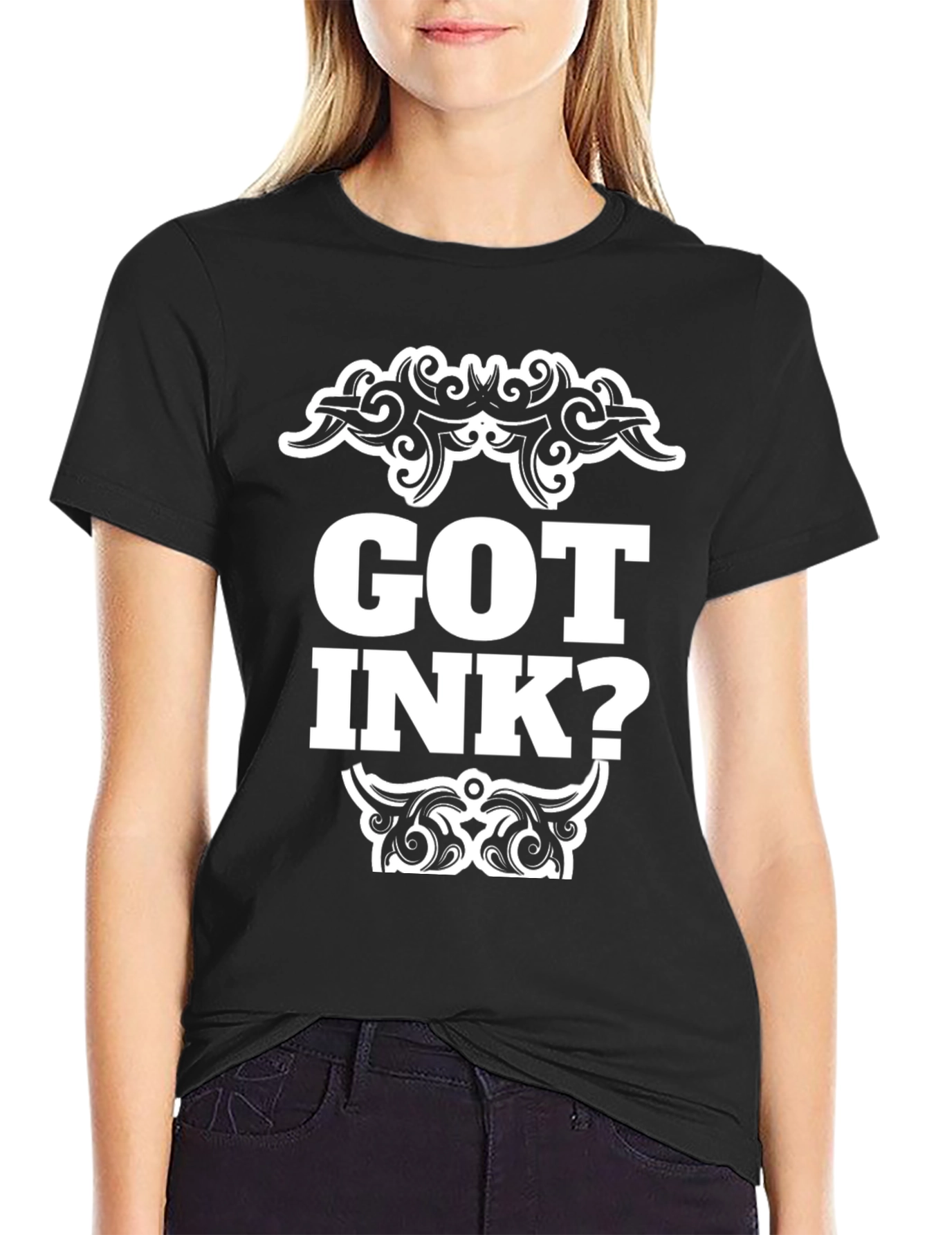 Got Ink? Graphic Print Crew Neck T-Shirt